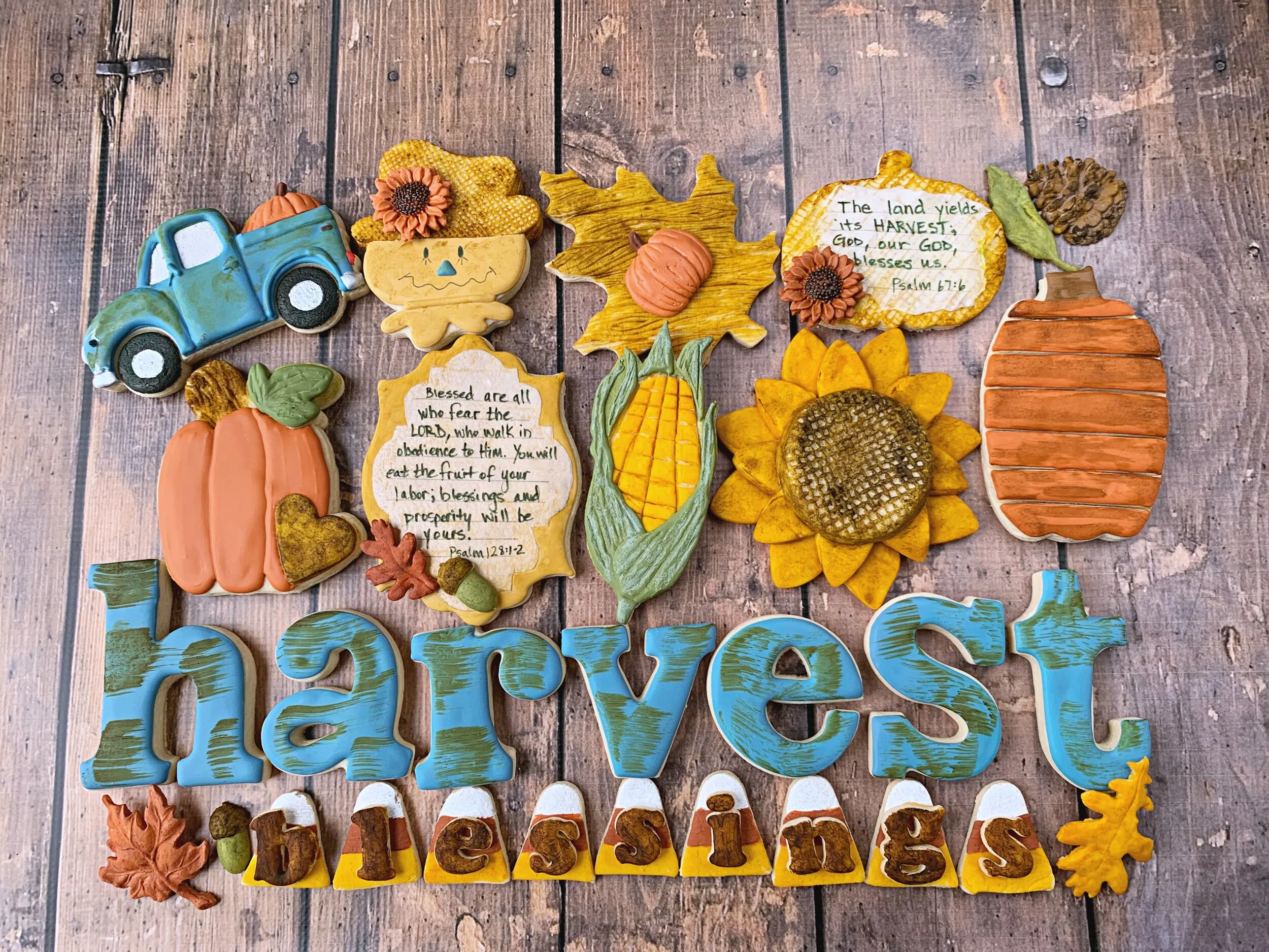 Harvest Blessings Decorated Cookie Collection