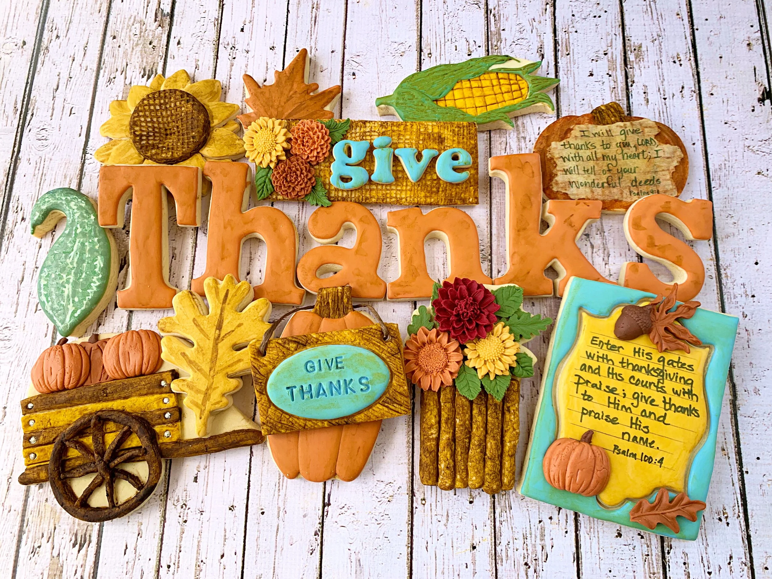 Give Thanks Decorated Cookie Collection