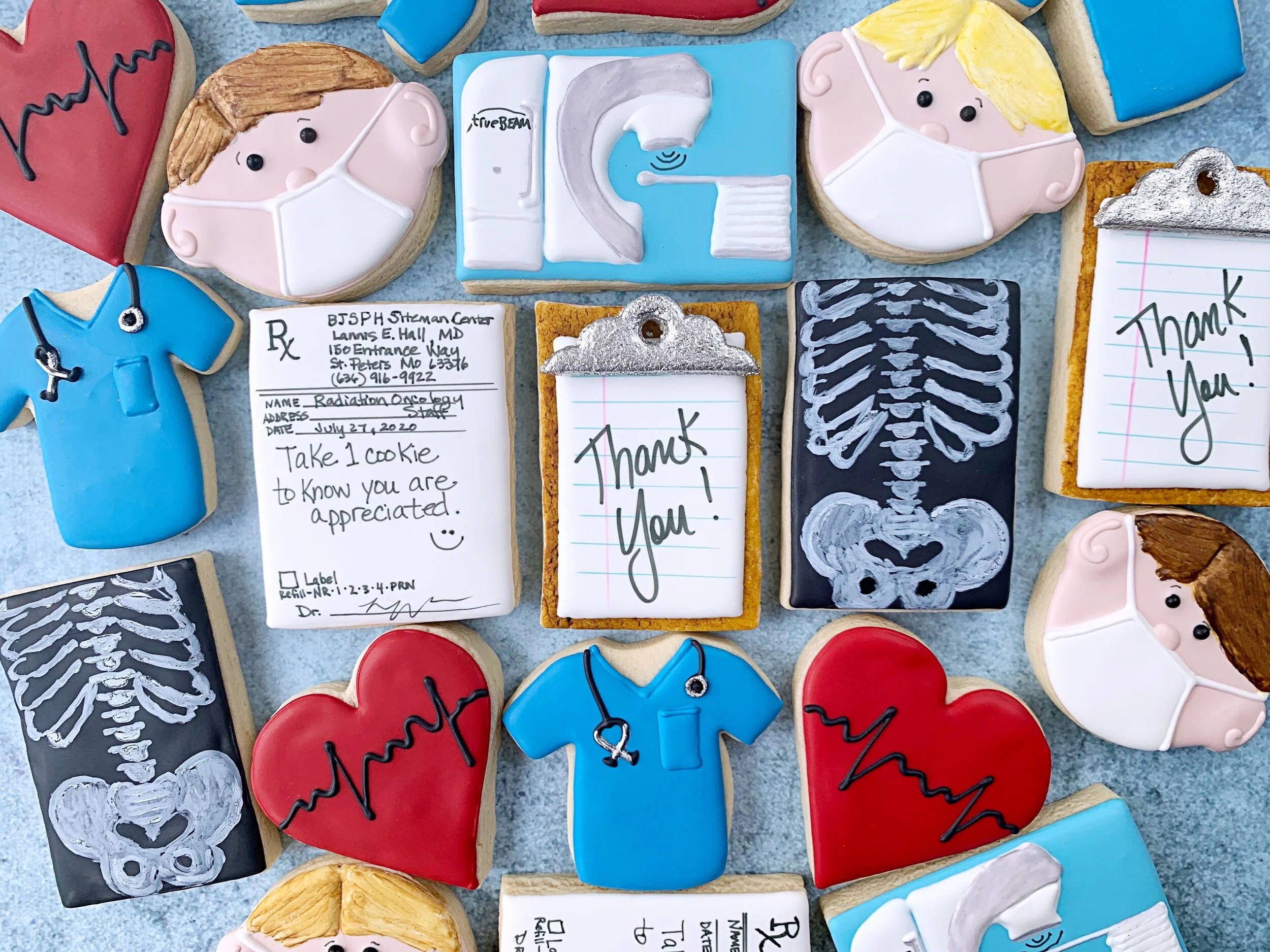 Radiation Oncology Thank You Decorated Cookie Collection