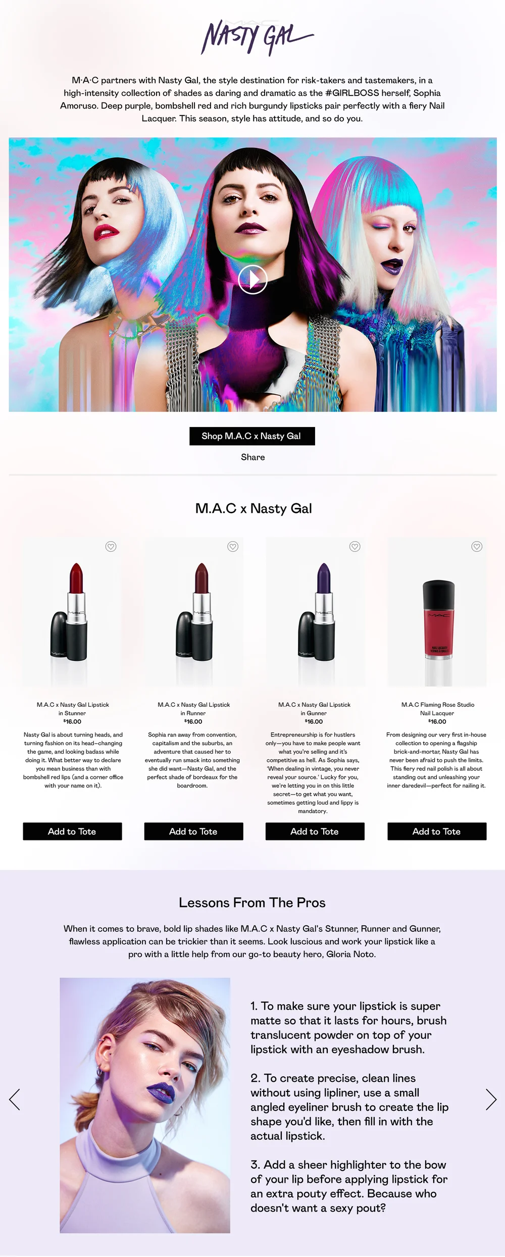 Nasty Gal X Mac