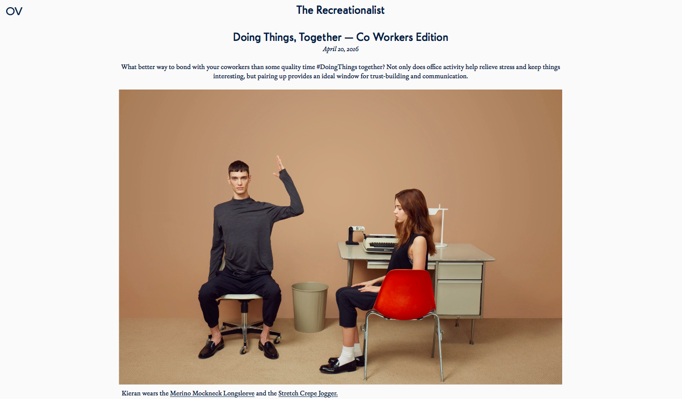 Outdoor Voices - Doing Things Together: Co-workers