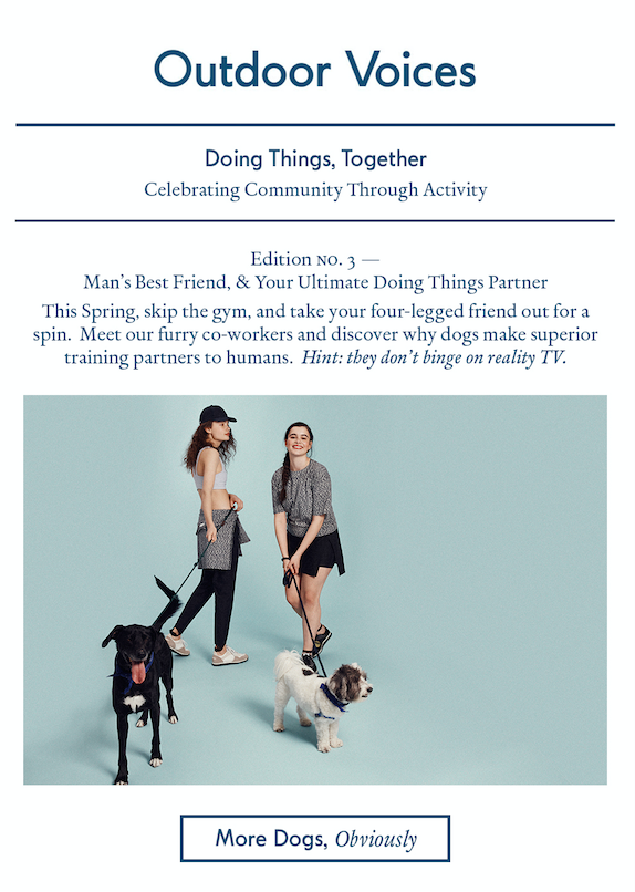 Outdoor Voices: Doing Things Together: Dog Edition