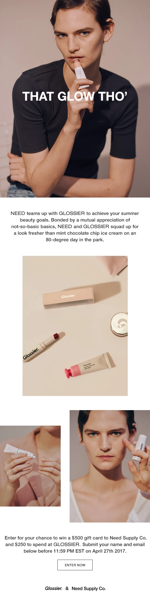 Need Supply Co. X Glossier