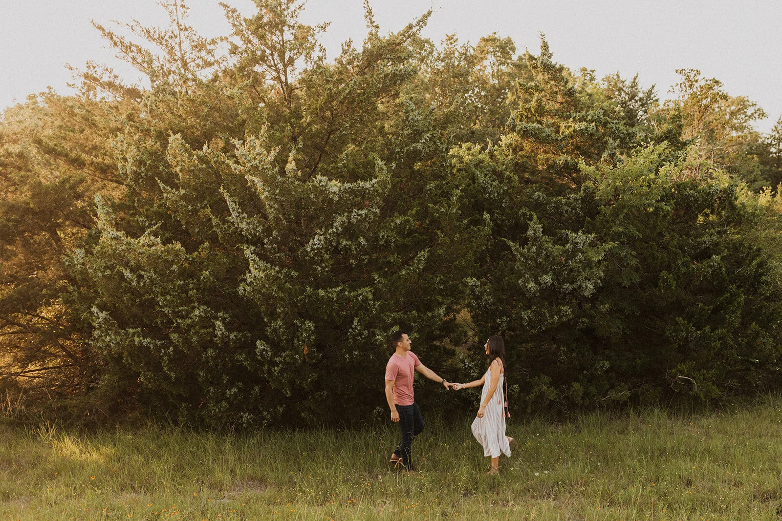 Wildflower Engagement in College Station, Texas