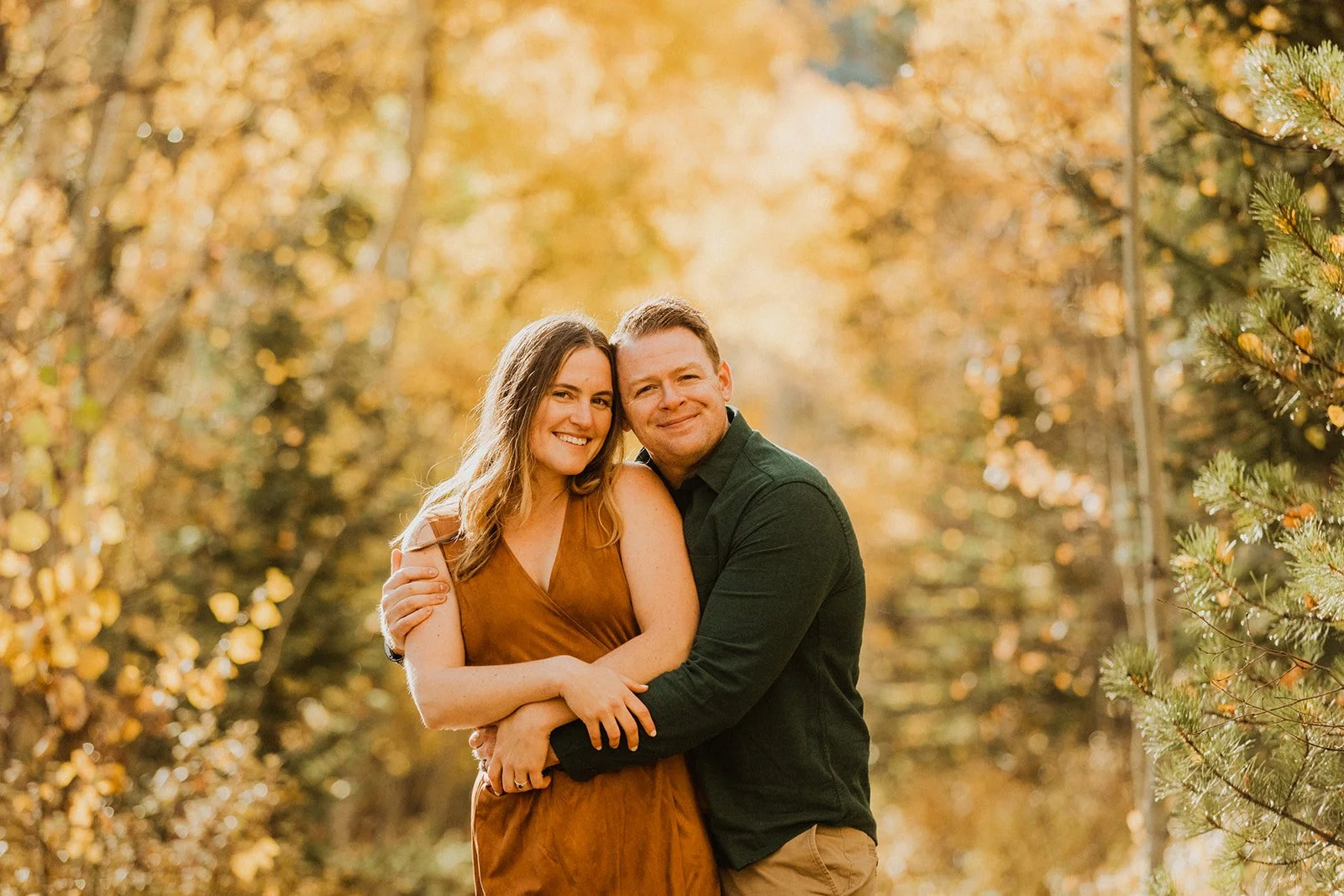Autumn Sunrise Engagement Session near Aspen, CO