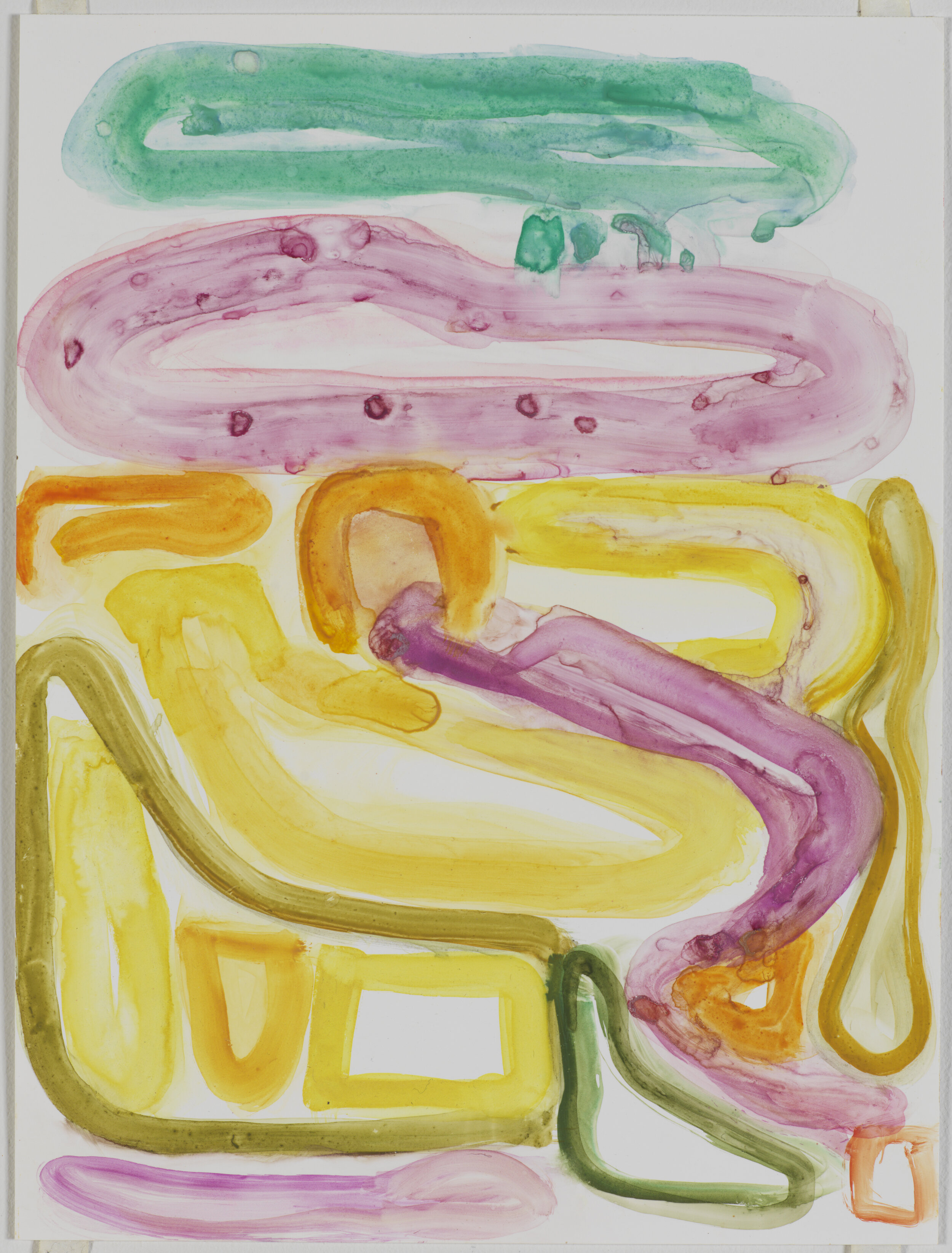 Untitled #10 watercolor on yupo 14 x 11 inches