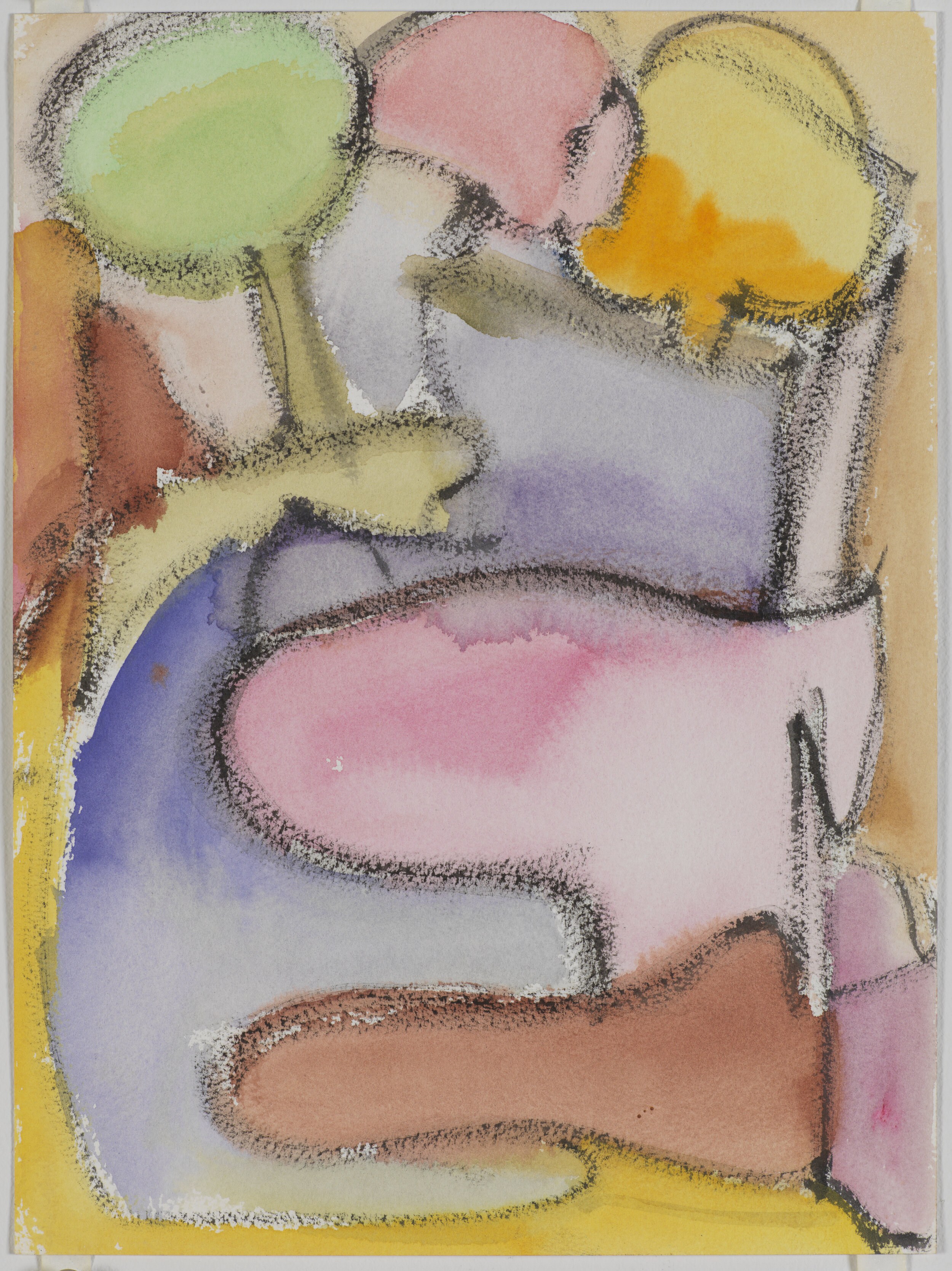 Untitled #17, 2020 ink and watercolor on paper 12 x 9 inches