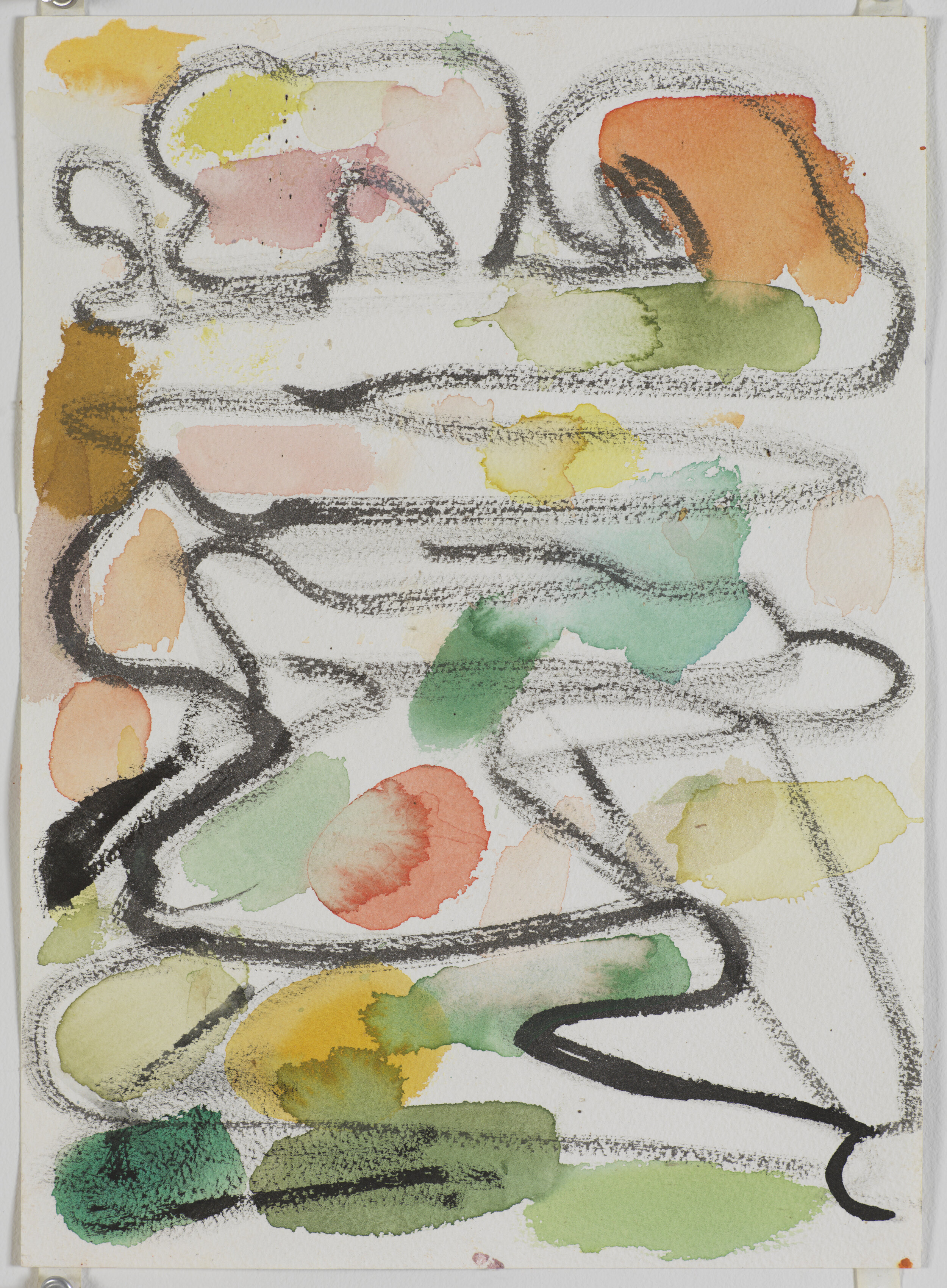 Untitled #15, 2020 ink and watercolor on paper 14 x 10 inches