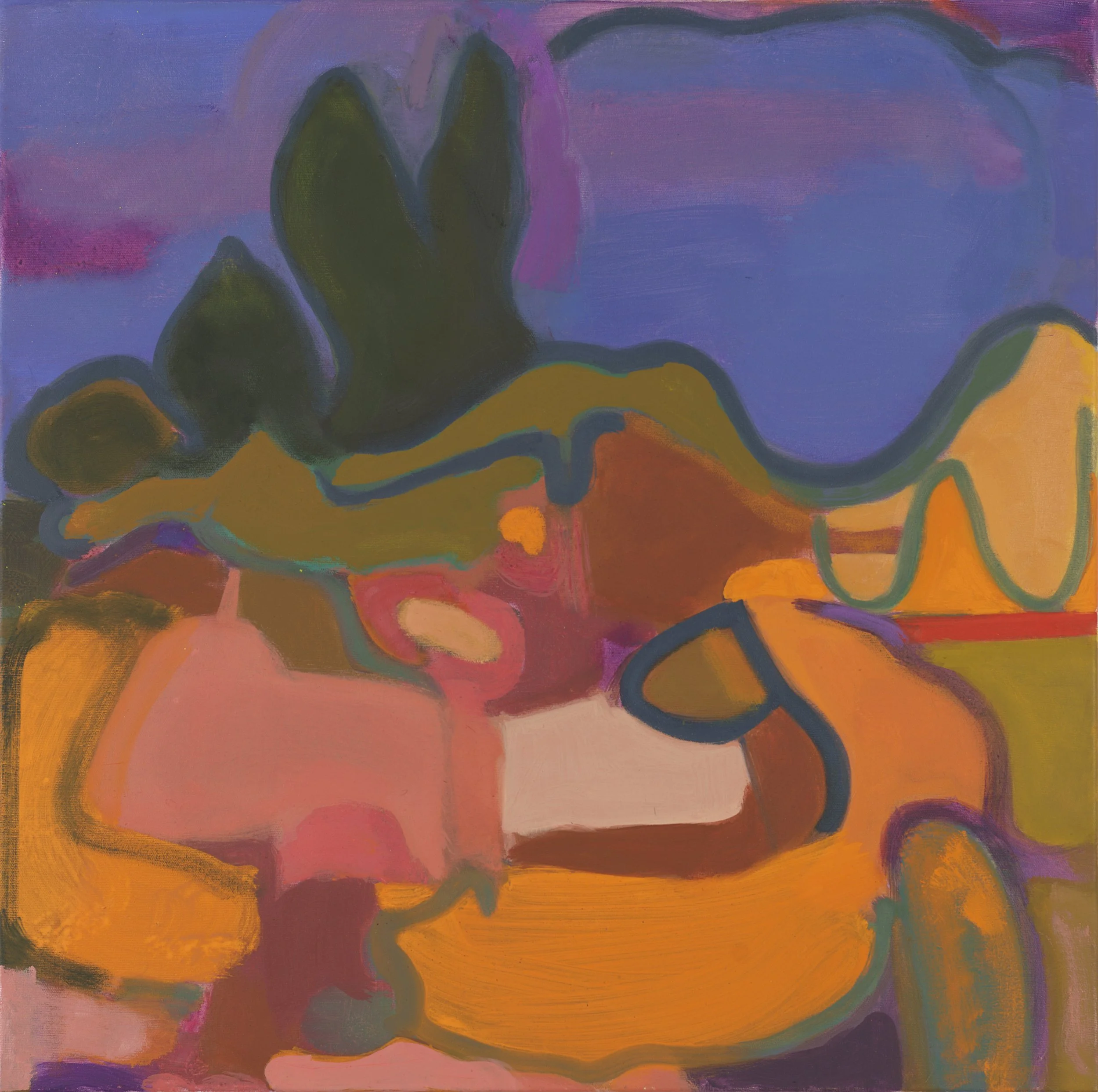 Field #156, 2024, Oil on canvas, 24 x 24 inches