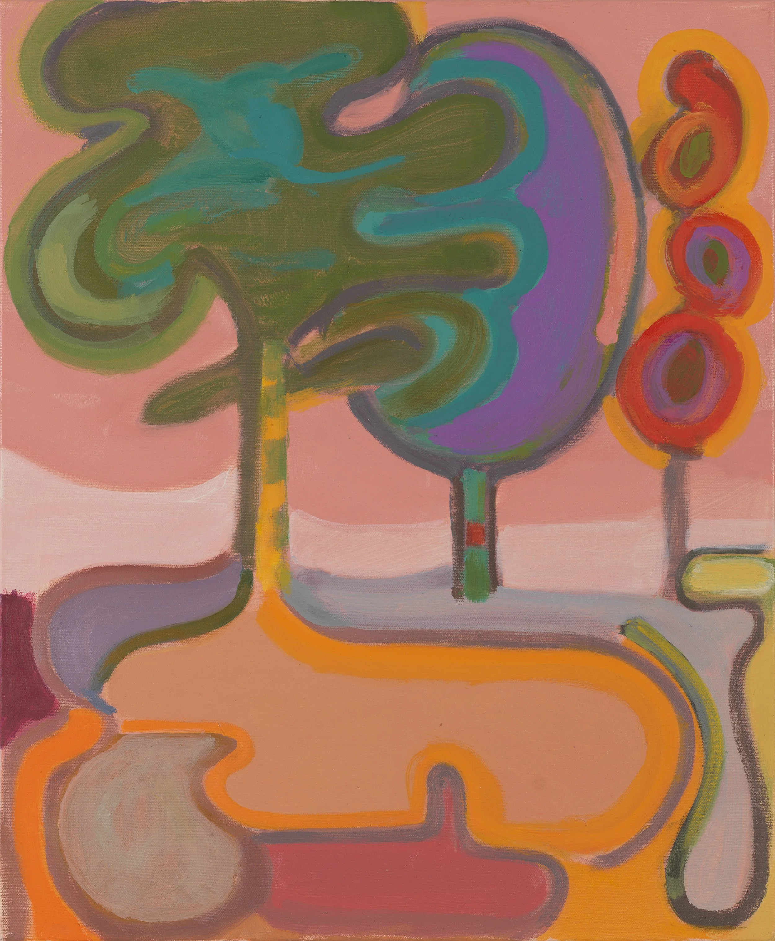 Field #176, 2025, Oil and pastel on canvas, 24 x 20 inches