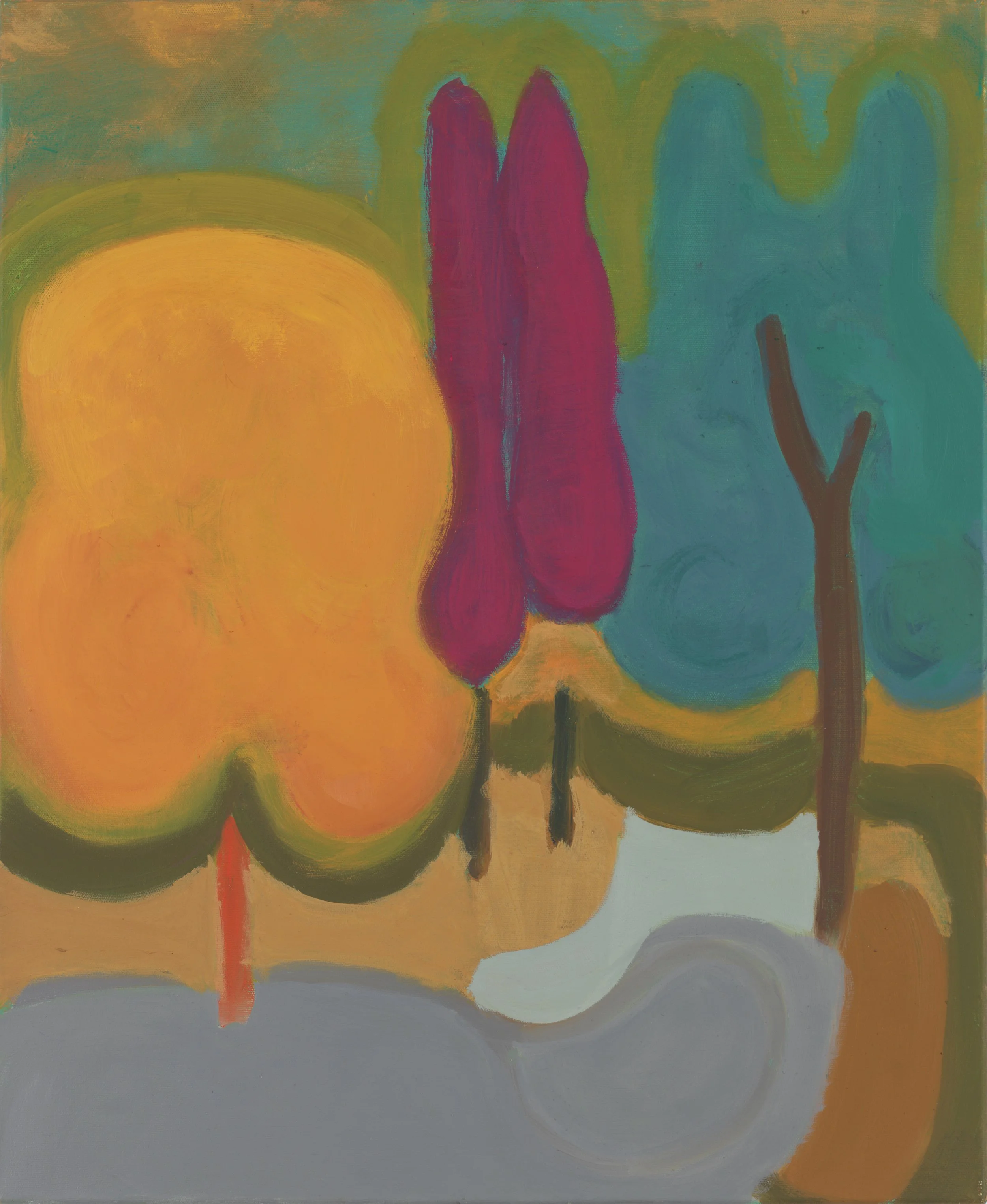 Field #196, 2025, Oil on canvas, 24 x 20 inches