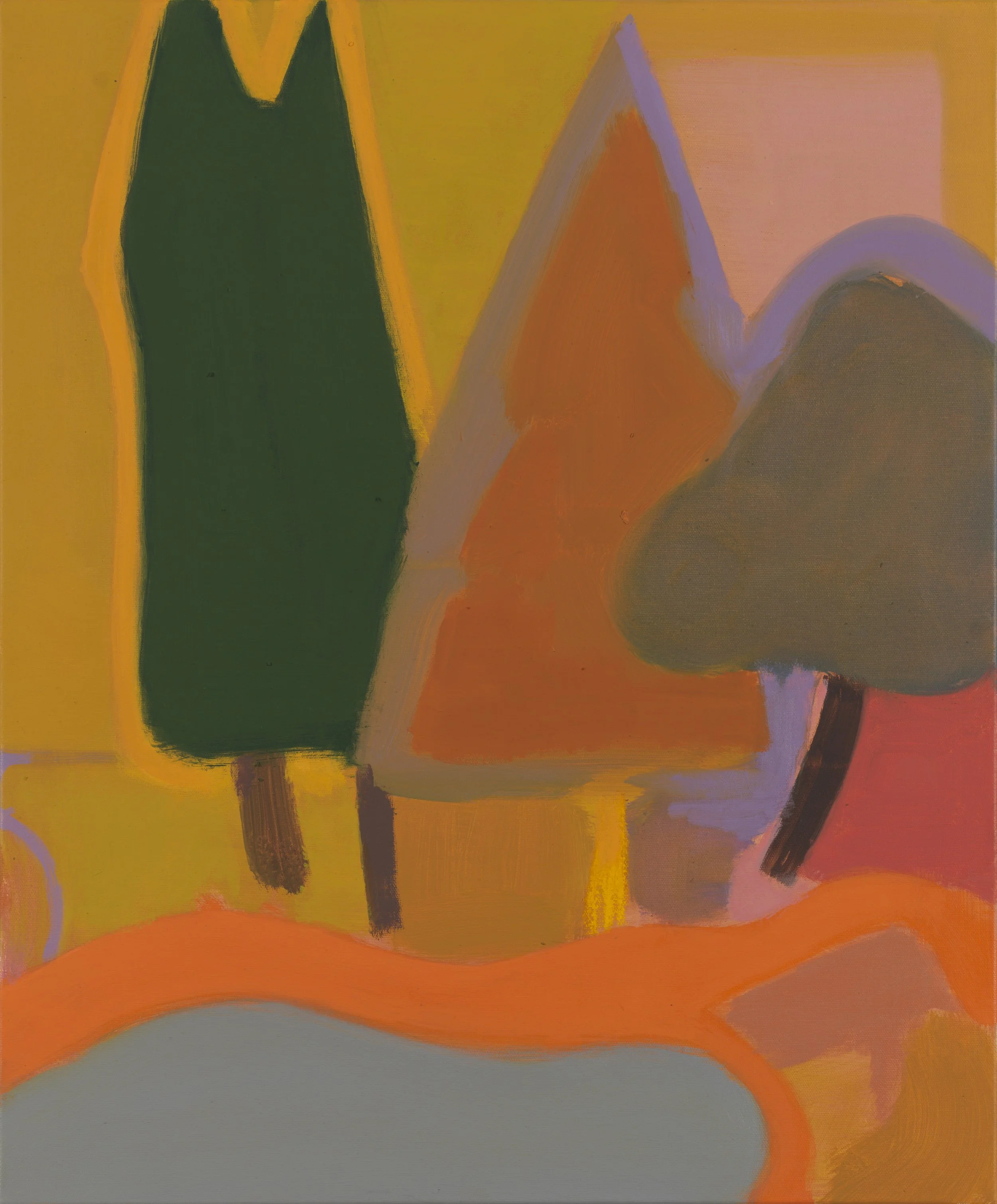 Field #195, 2025, Oil on canvas, 24 x 20 inches