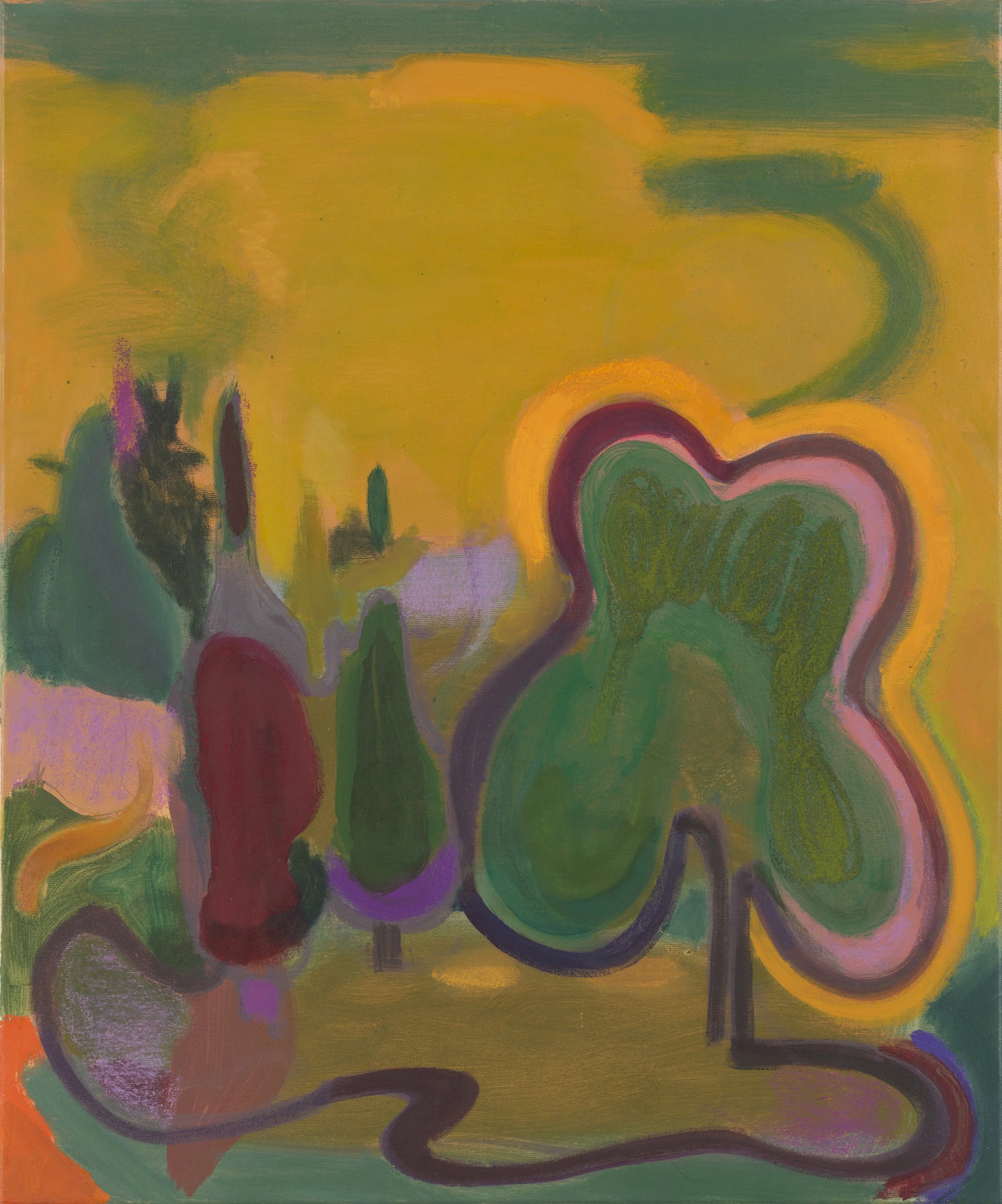 Field #178, 2025, Oil and pastel on canvas, 24 x 20 inches