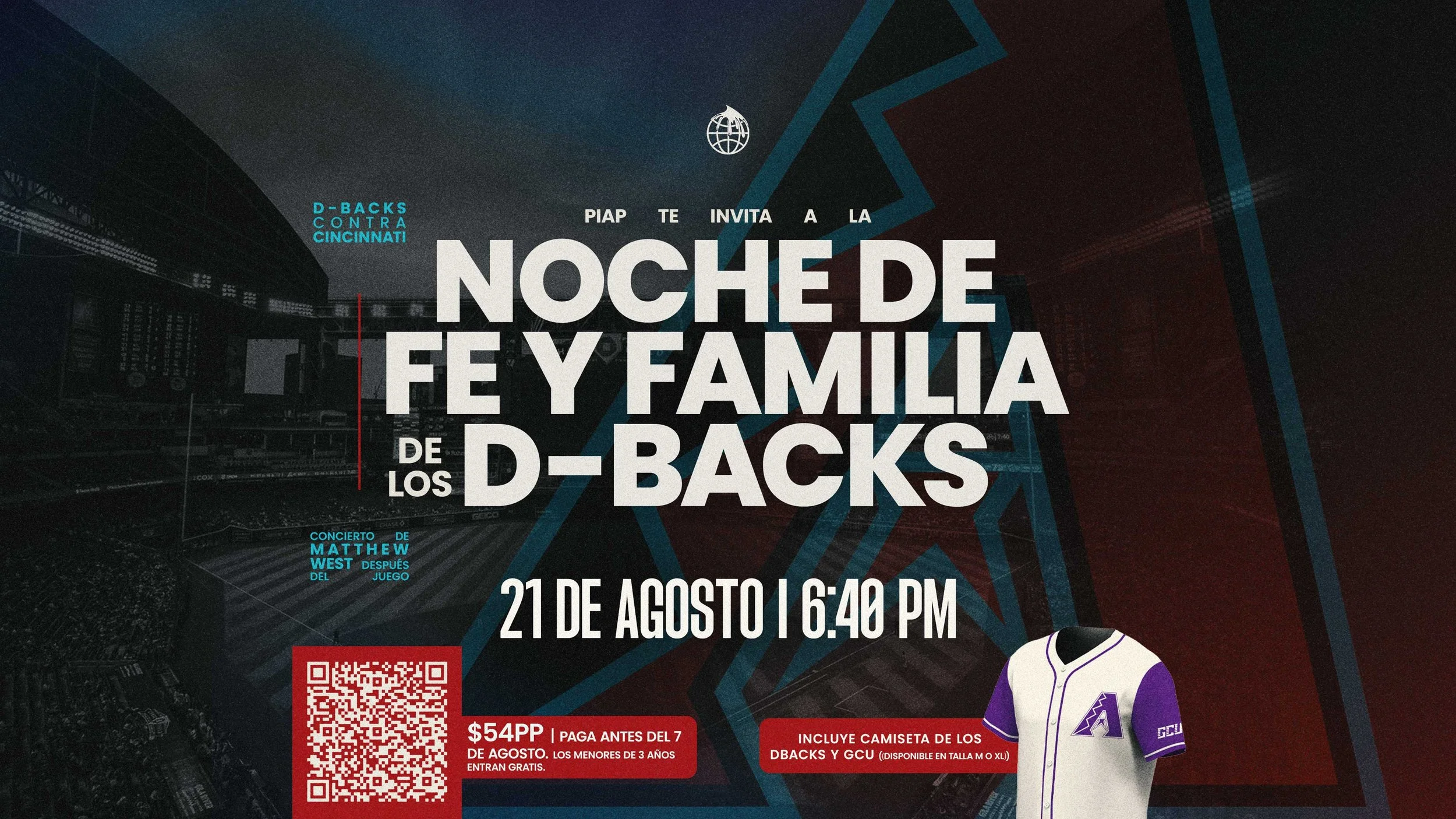 NOCHE DE FE Y FAMILIA de los DBACKs