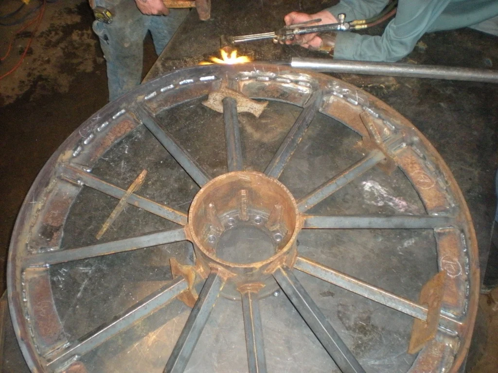 Fabricated steel wheel