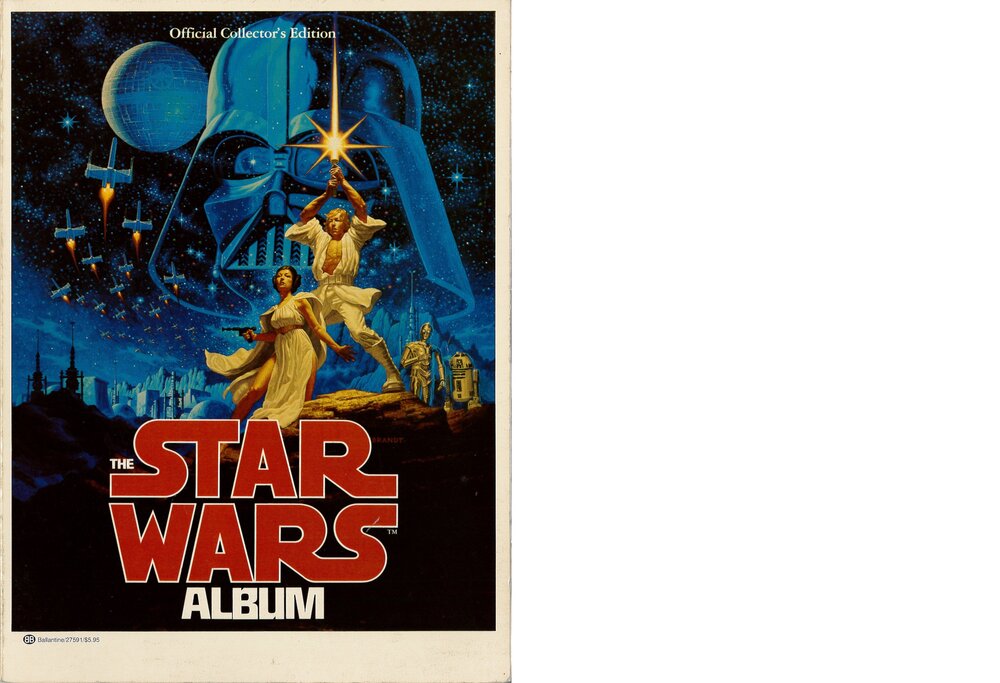  Among several other publications, the Hildebrandt design served as the cover for  The Star Wars Album  Official Collector’s Edition. 