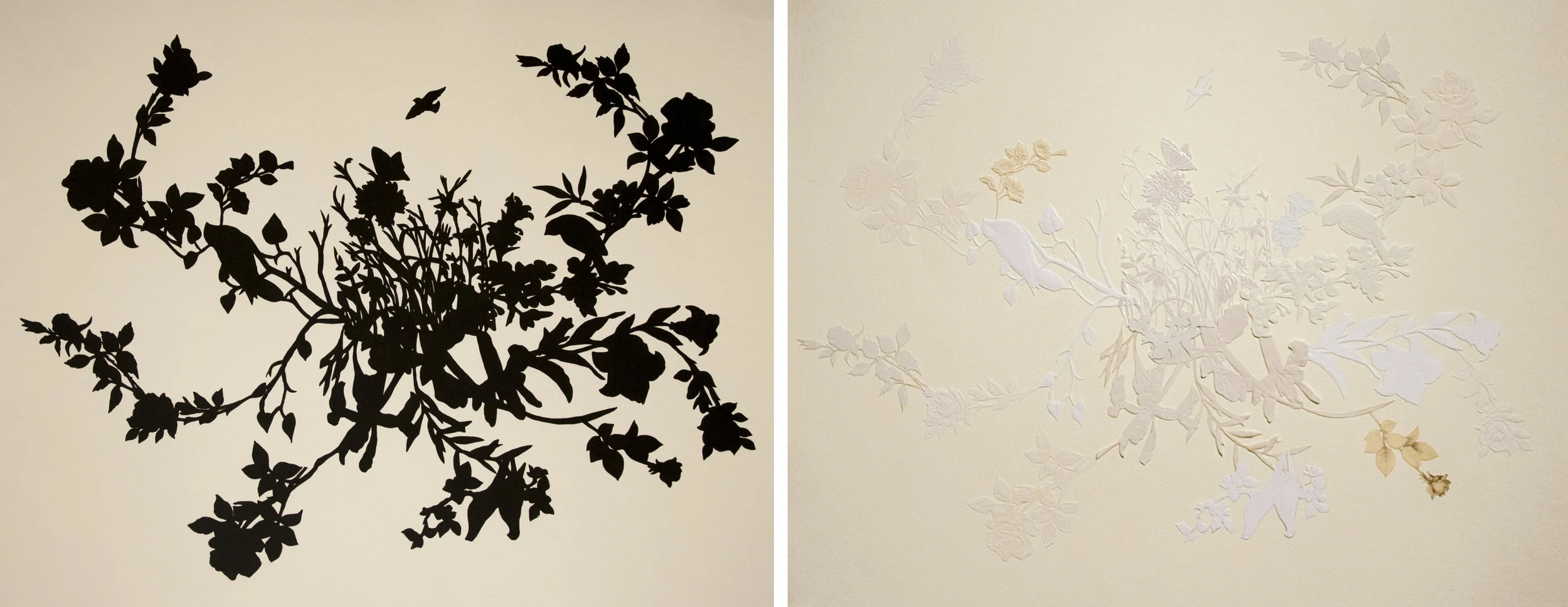   Counter(part) II , sympathy cards, ink on paper, 2016, 18 x 48 inches 