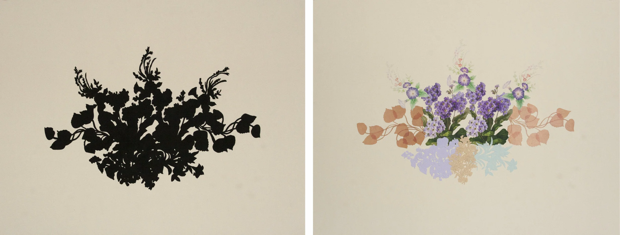  Counter(part) III , sympathy cards, ink on paper, 2016, 18 x 48 inches 