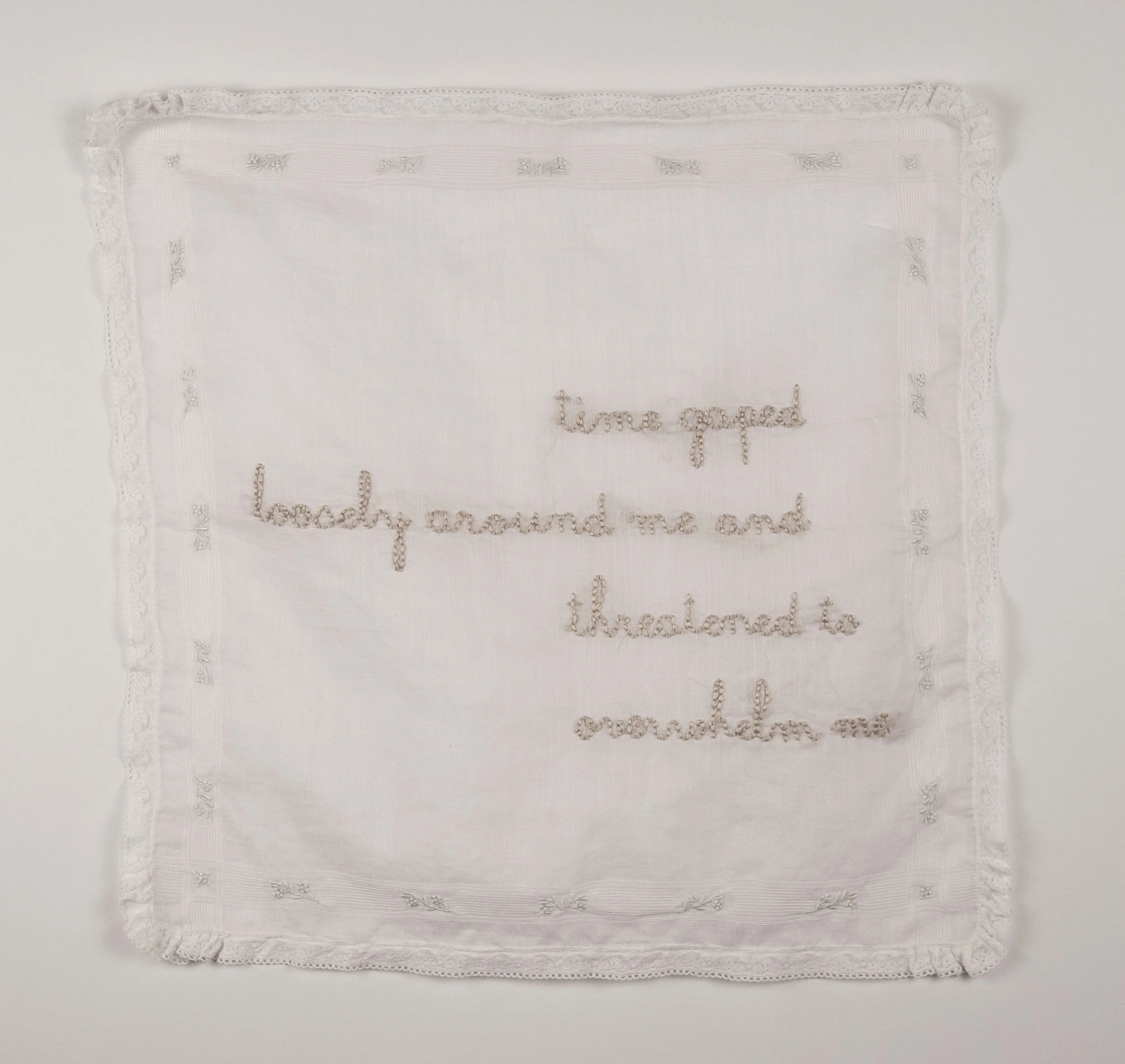 “time gaped loosely around me and threatened to overwhelm me”