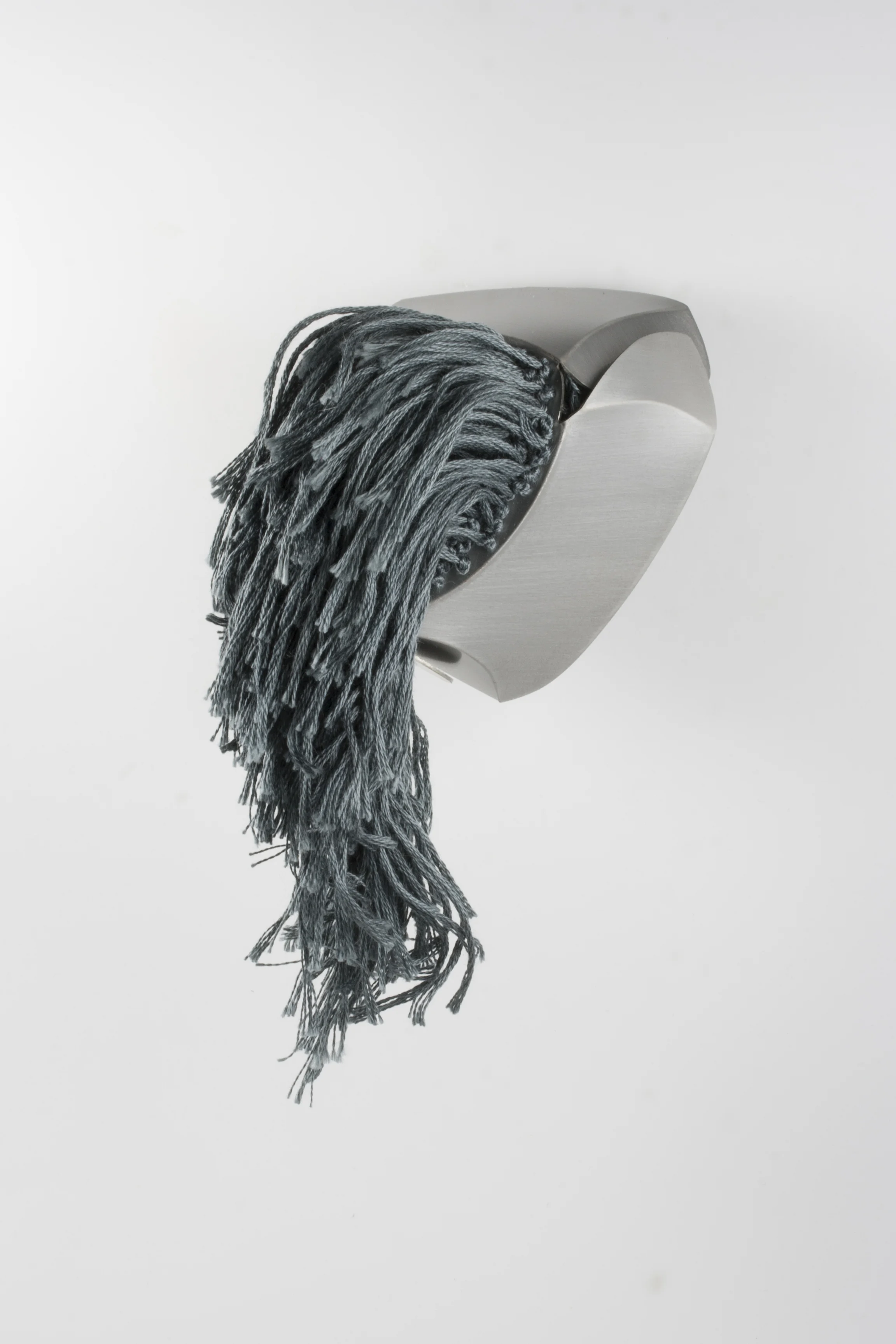Umbrage I , steel, thread, 2018, 5” x 3” x 3”