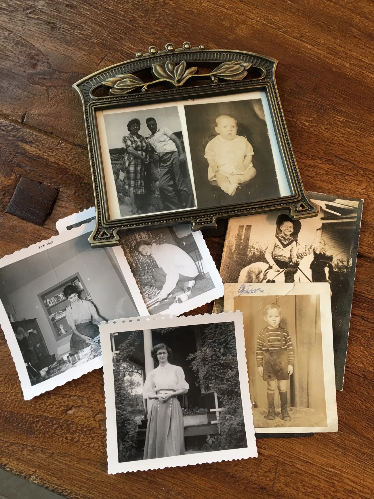 Top: My father's parents, Samuel and Edith Patrick. Left two are of my mother and her mother, Zenep. Far right, my father, Jimmy Patrick.