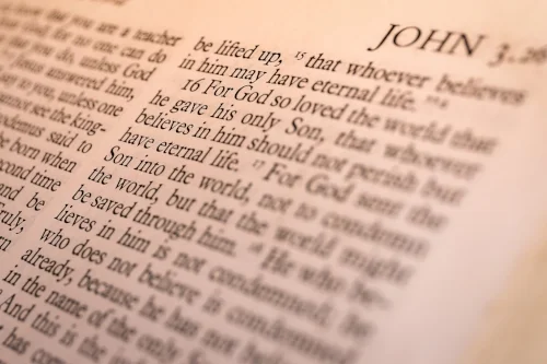 John 3:16 (Photo by James Coleman on Unsplash
