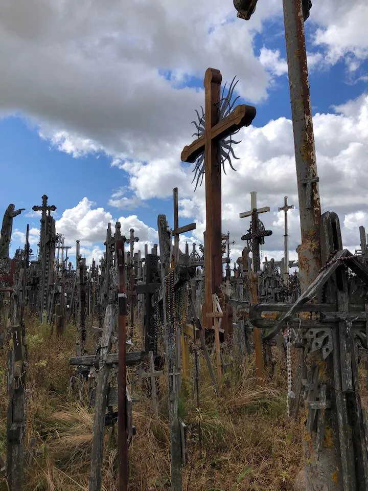 The Hill of Crosses. Riga, Lithuania, by Andrea Kinnard