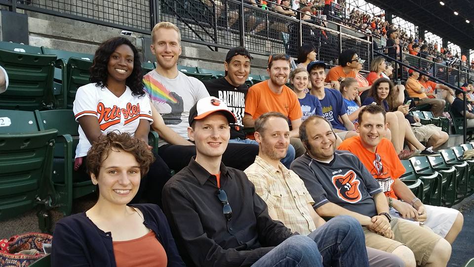 EEC Urbanites at an Orioles game.