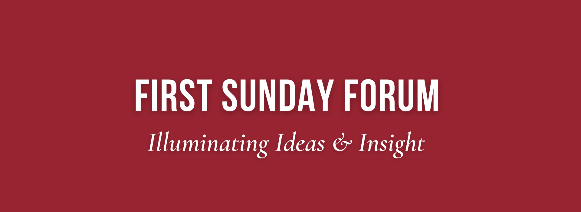 First Sunday Forum 2022 General Assembly Update — Emmanuel Episcopal