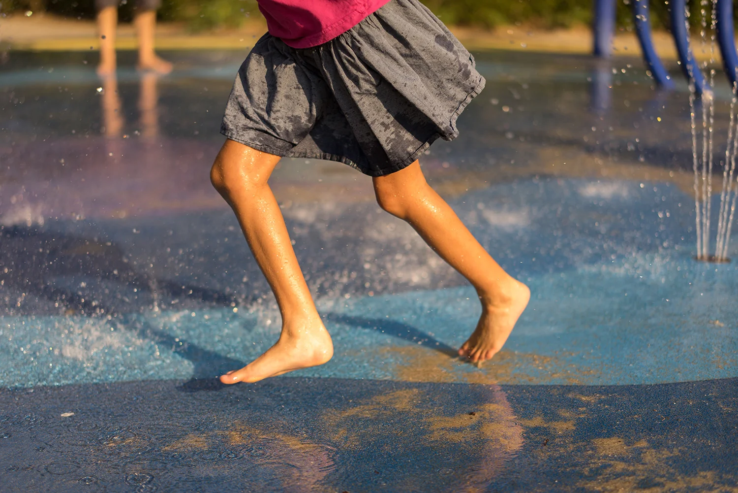 girl playing in the water-Hap Magee Ranch Park photograph