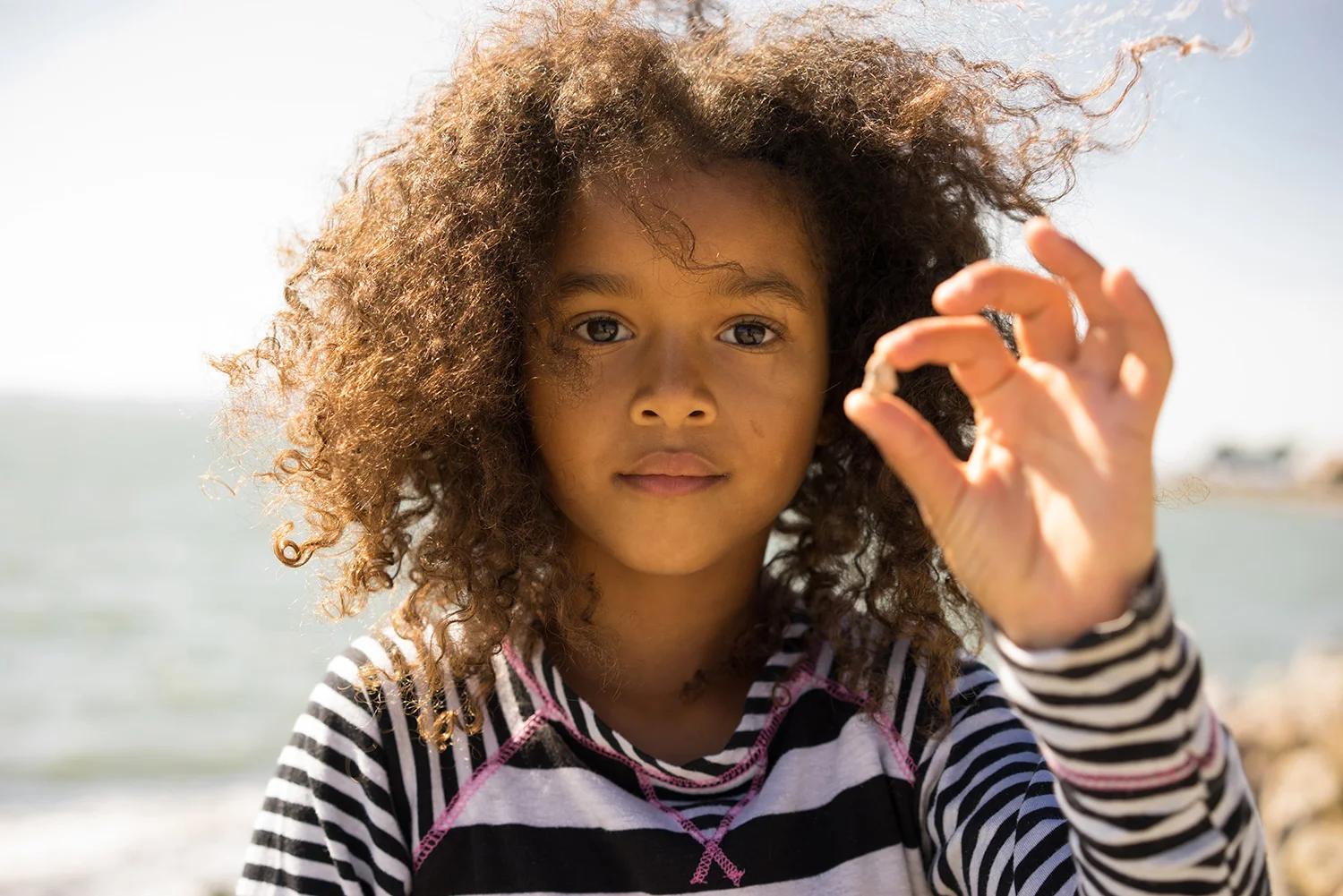 daughter plays at the beach-Alameda child photographer