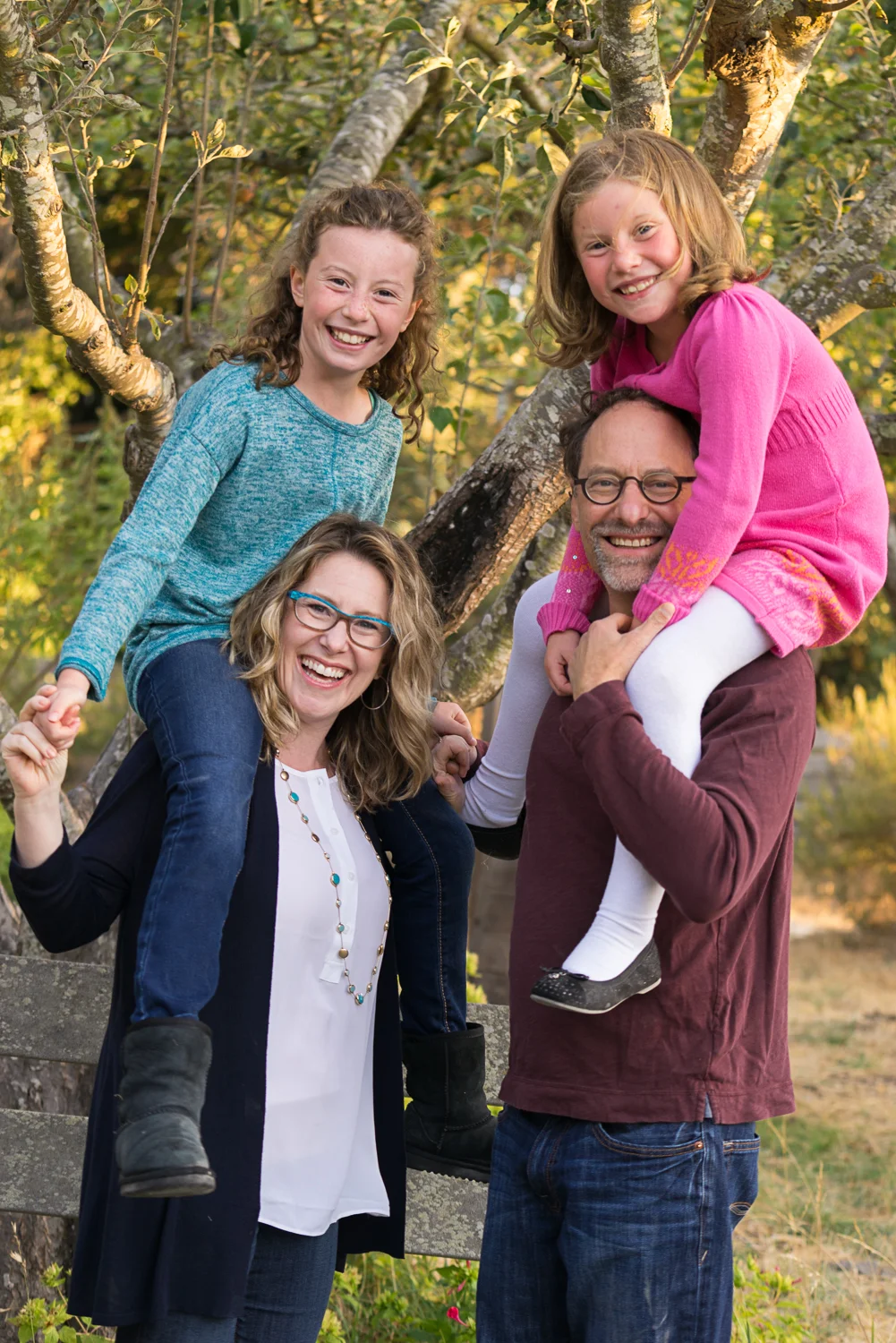 family of four at the park-Danville lifestyle photographs