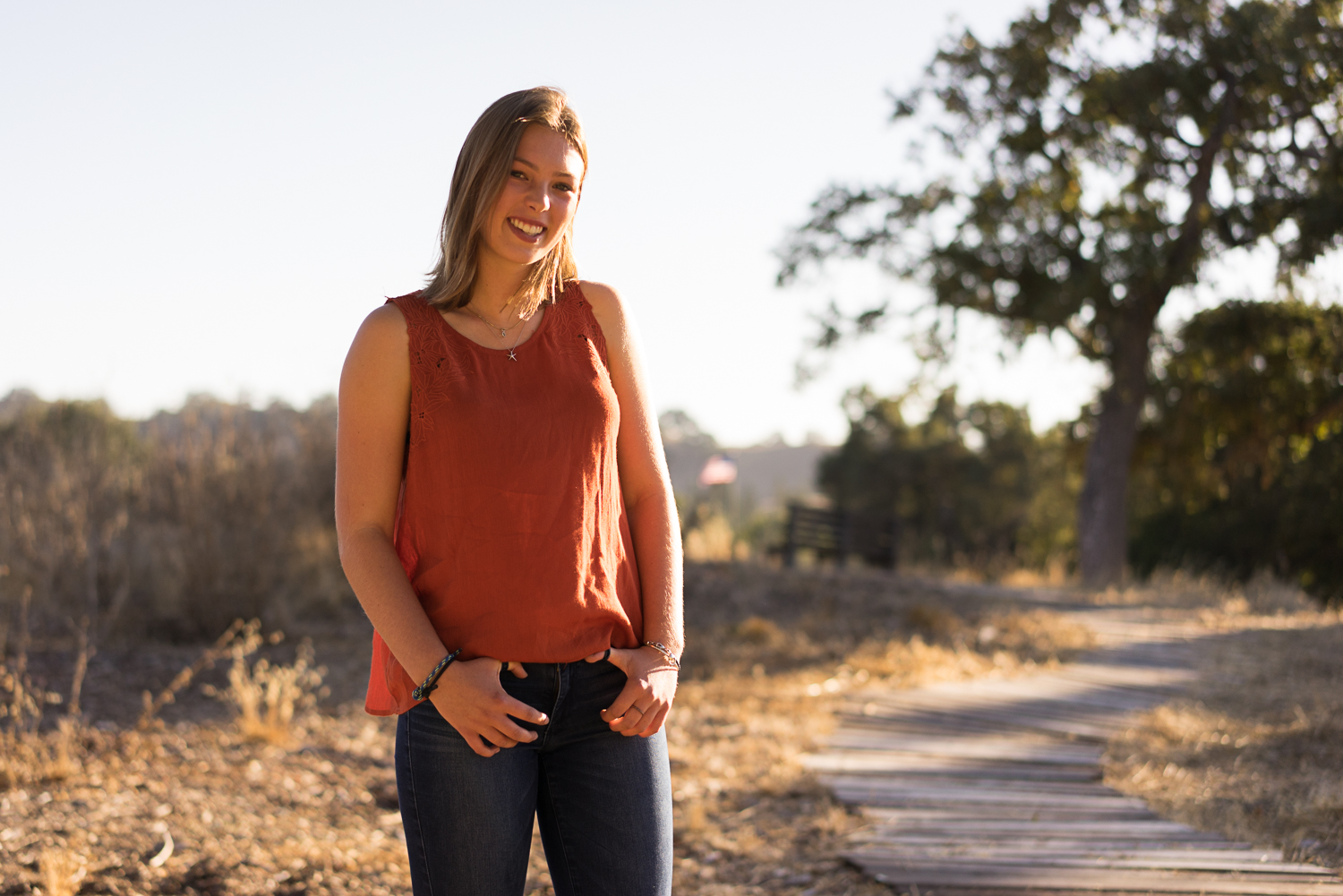 high school girl on a path-Danville lifestyle photographer