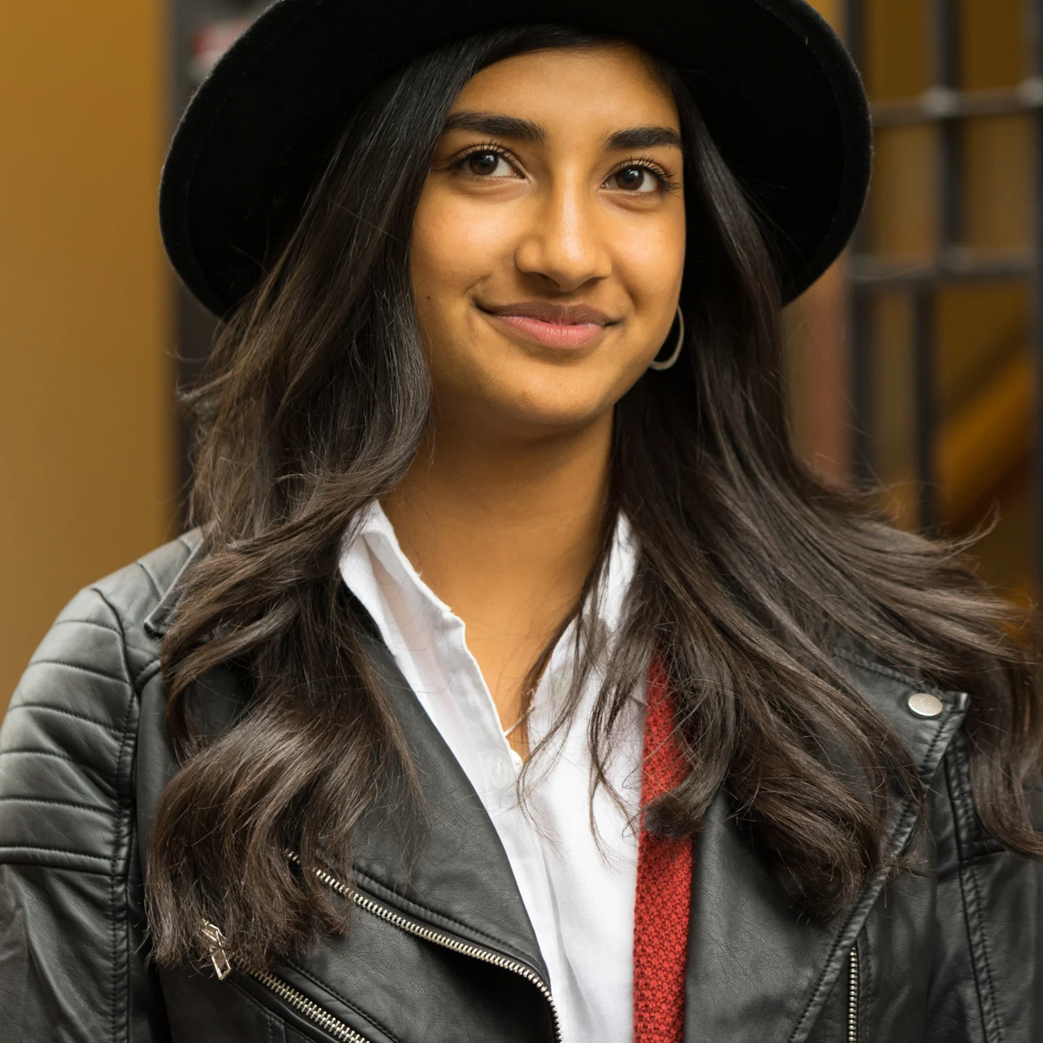 high school graduate smiling in the city-SF Bay area photographer