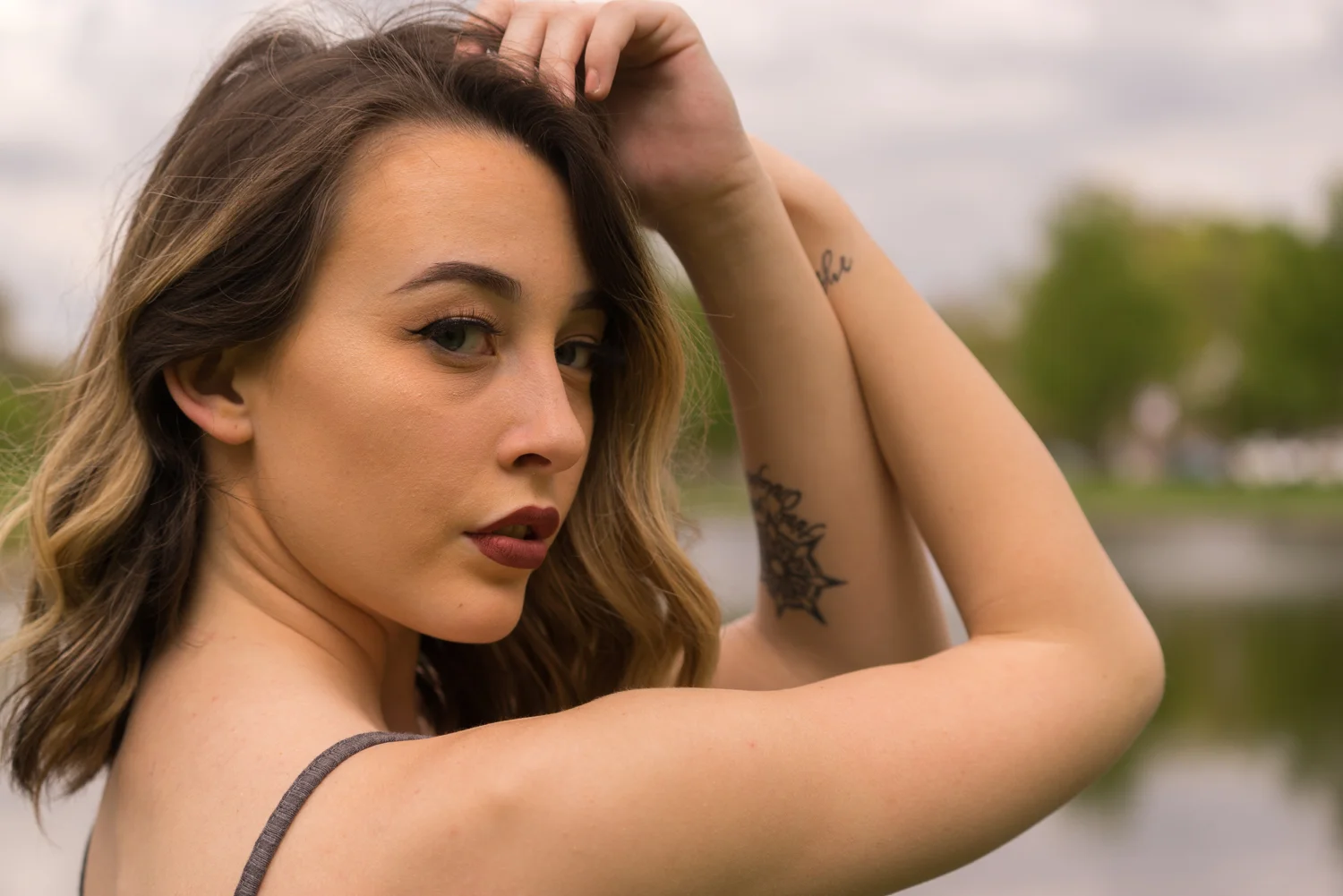 high school graduate with tattoo-Oakland senior portrait photography