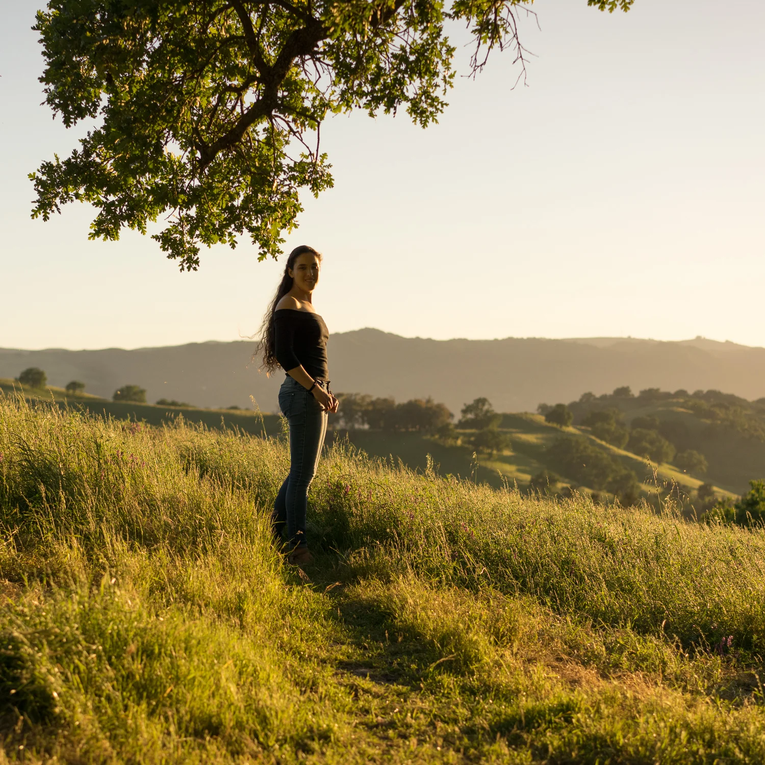 high school graduate on mountain - Danville senior portraits
