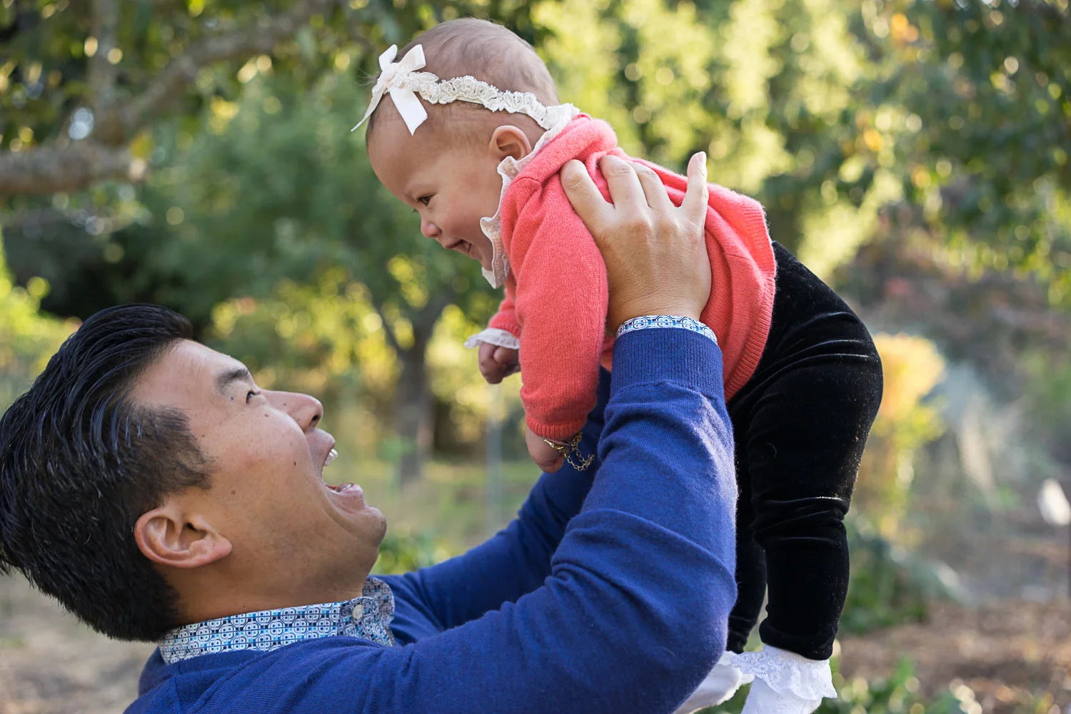 Dad with baby girl - San Ramon family photography