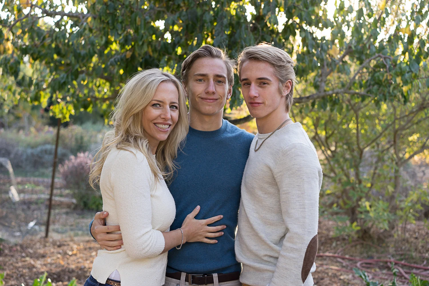 mom with two sons - SF East Bay family portraits