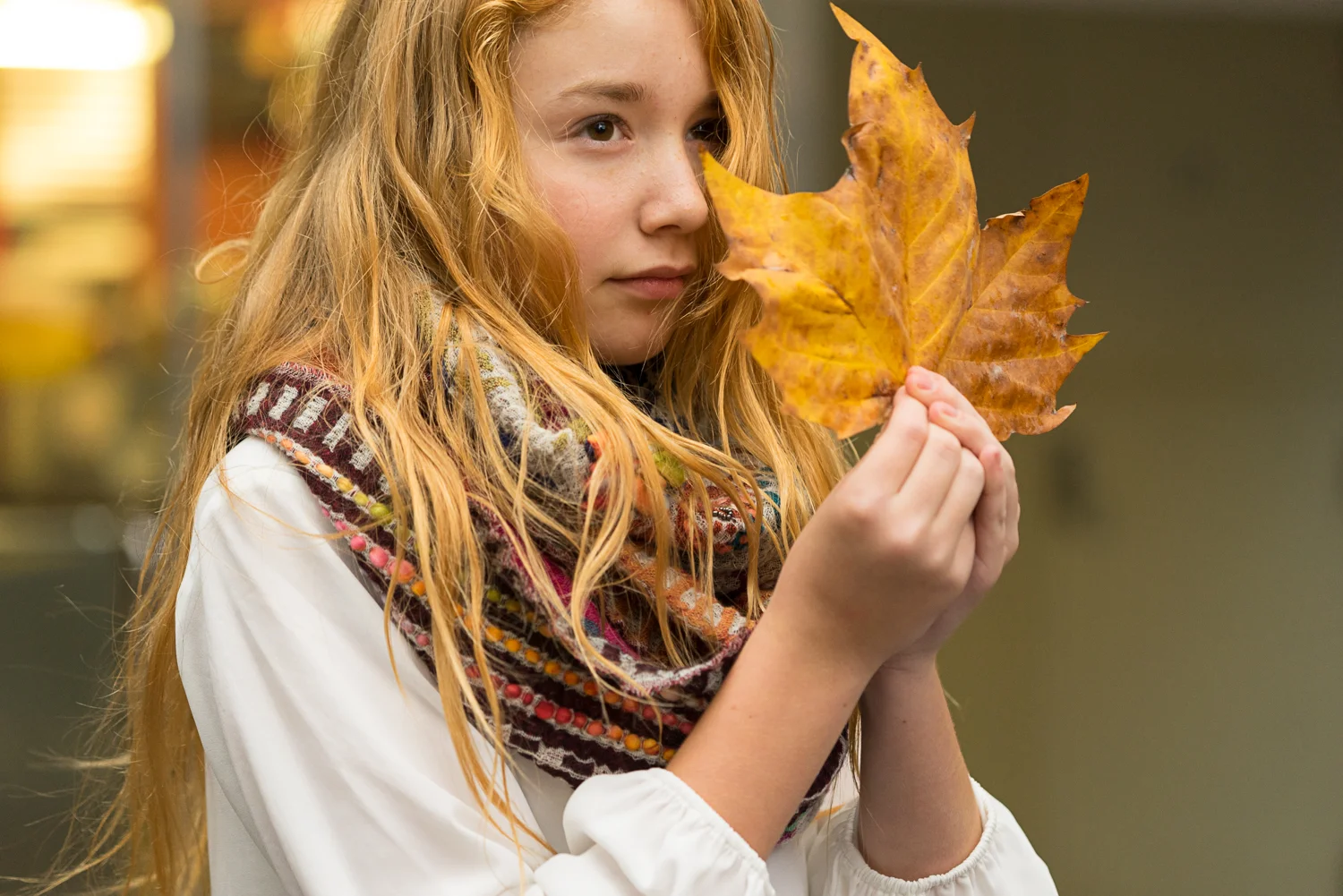 tween girl in autumn - SF Bay area lifestyle photography