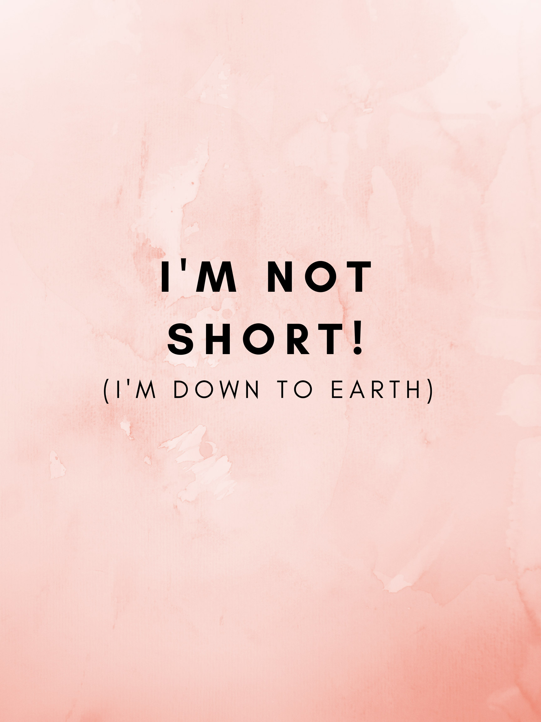 On being 4'10