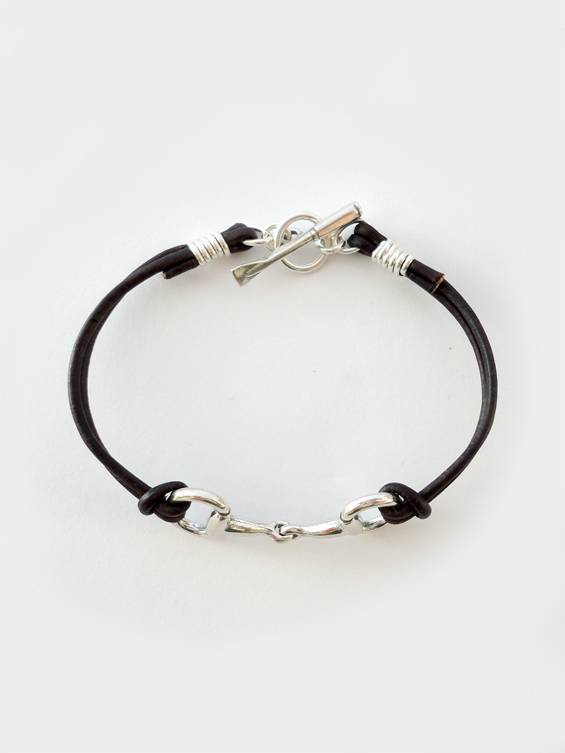 Bit Toggle Bracelet in Bridle Brown