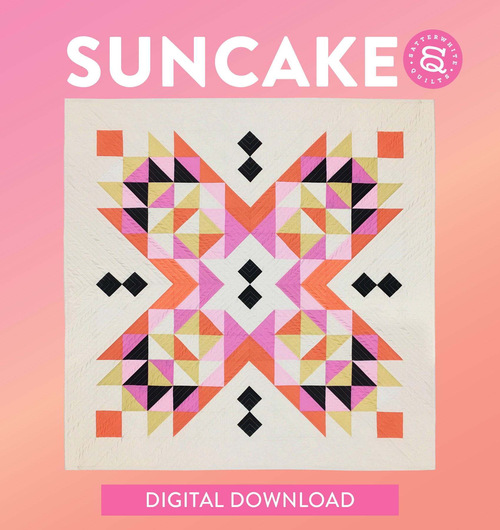 Suncake Quilt Pattern Cover