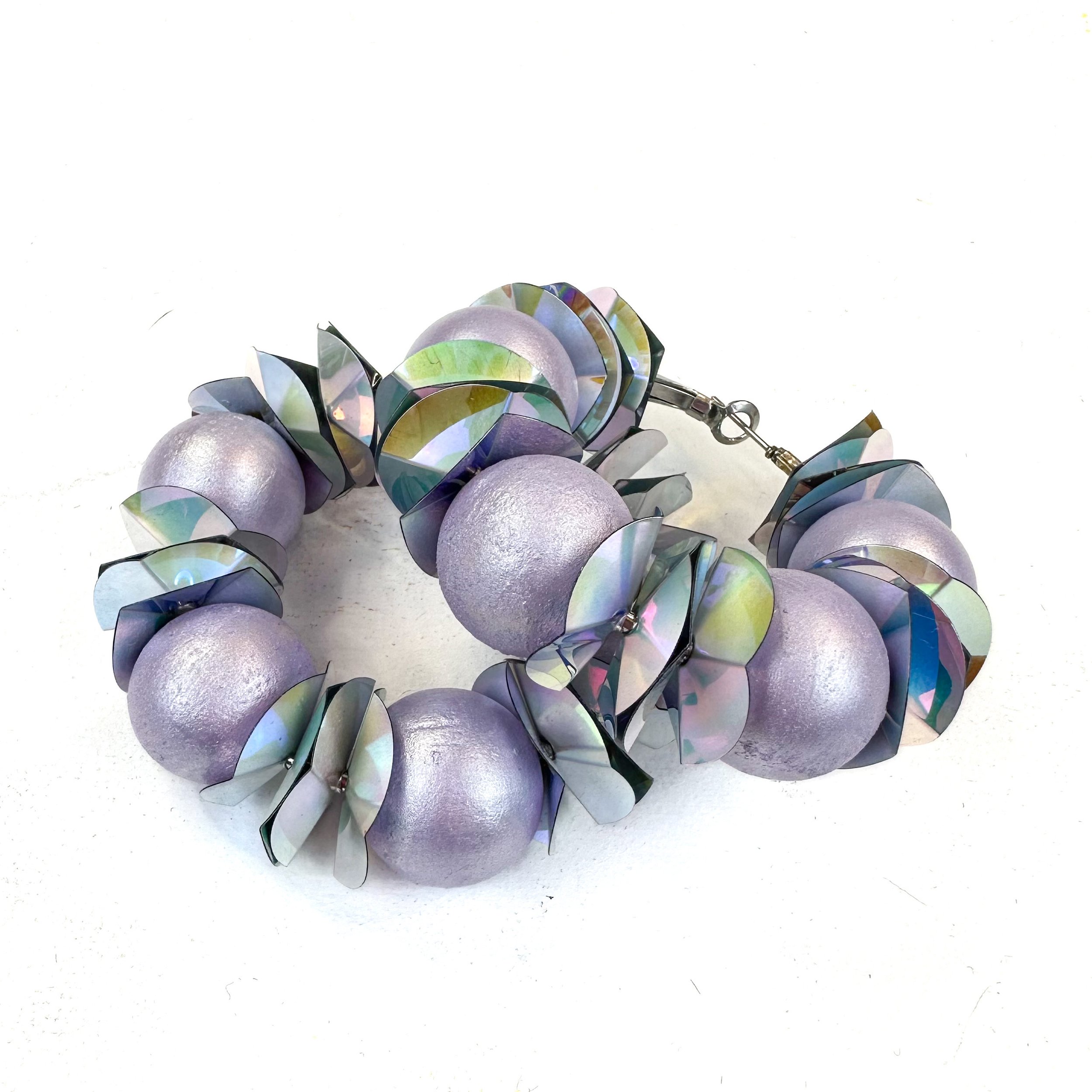 Pop of Color Earrings in Lavender and Mermaid