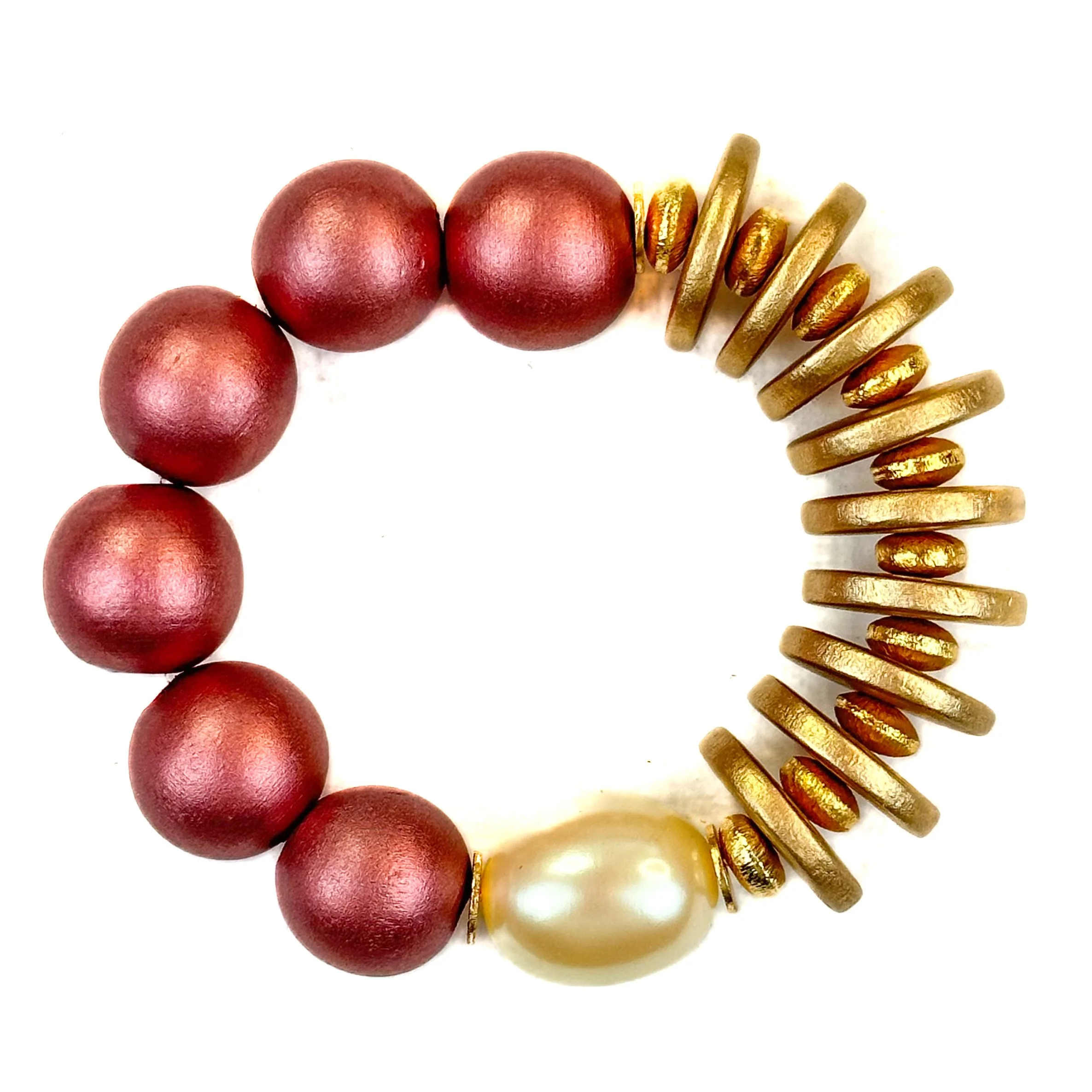 Rose Gold Pearl Bracelet