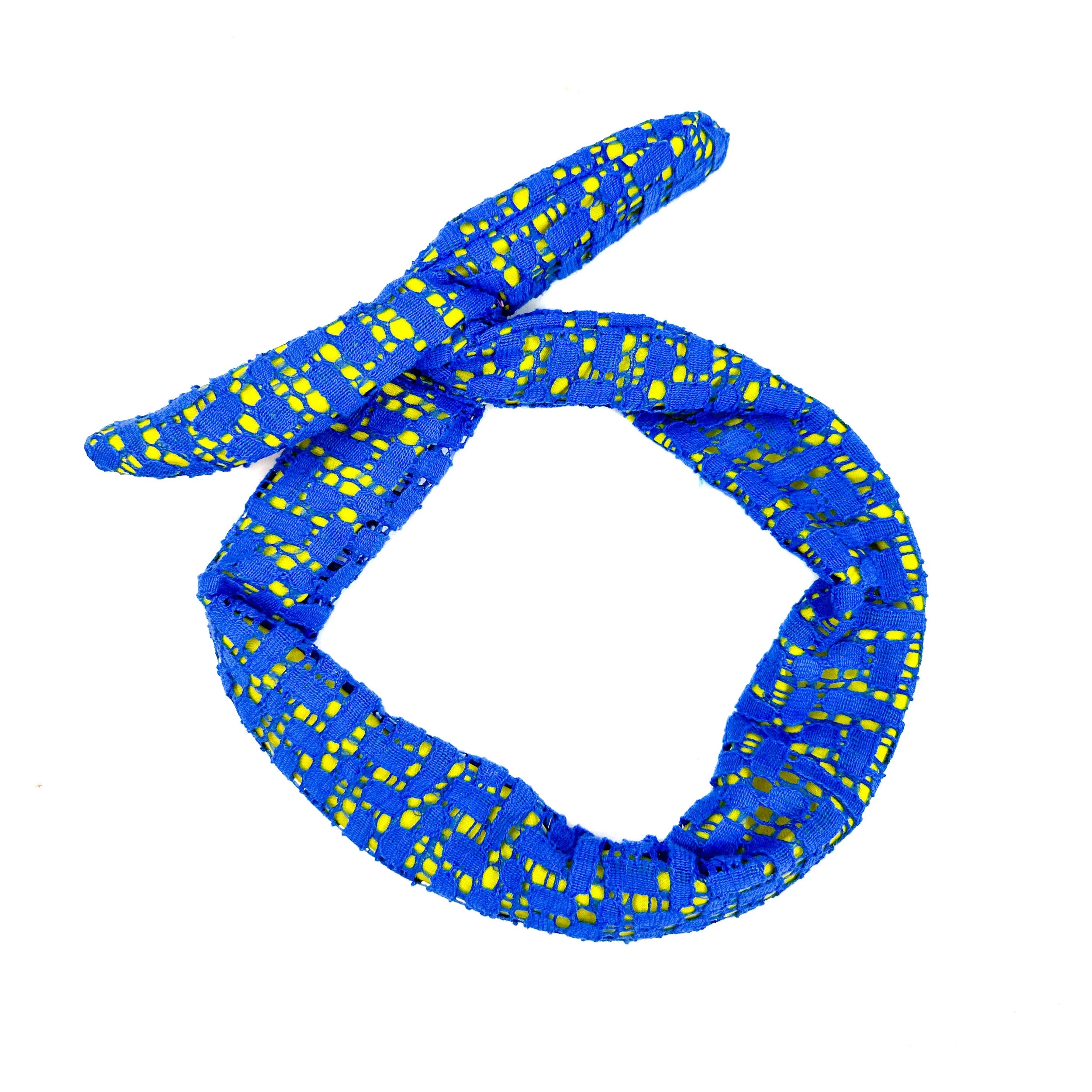 No Headache Headband in Royal and Limoncello