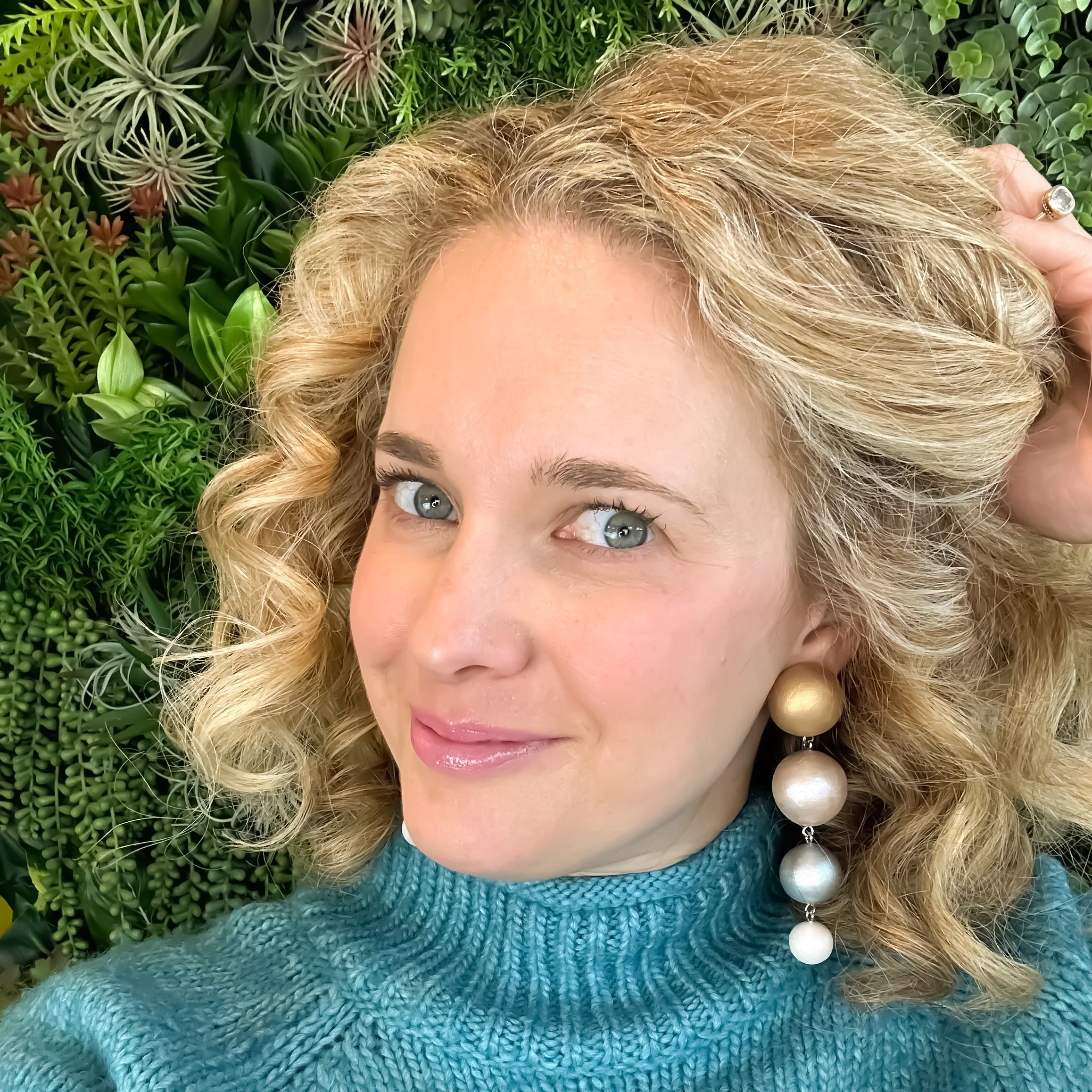 Mixed Metallic Orb Earrings