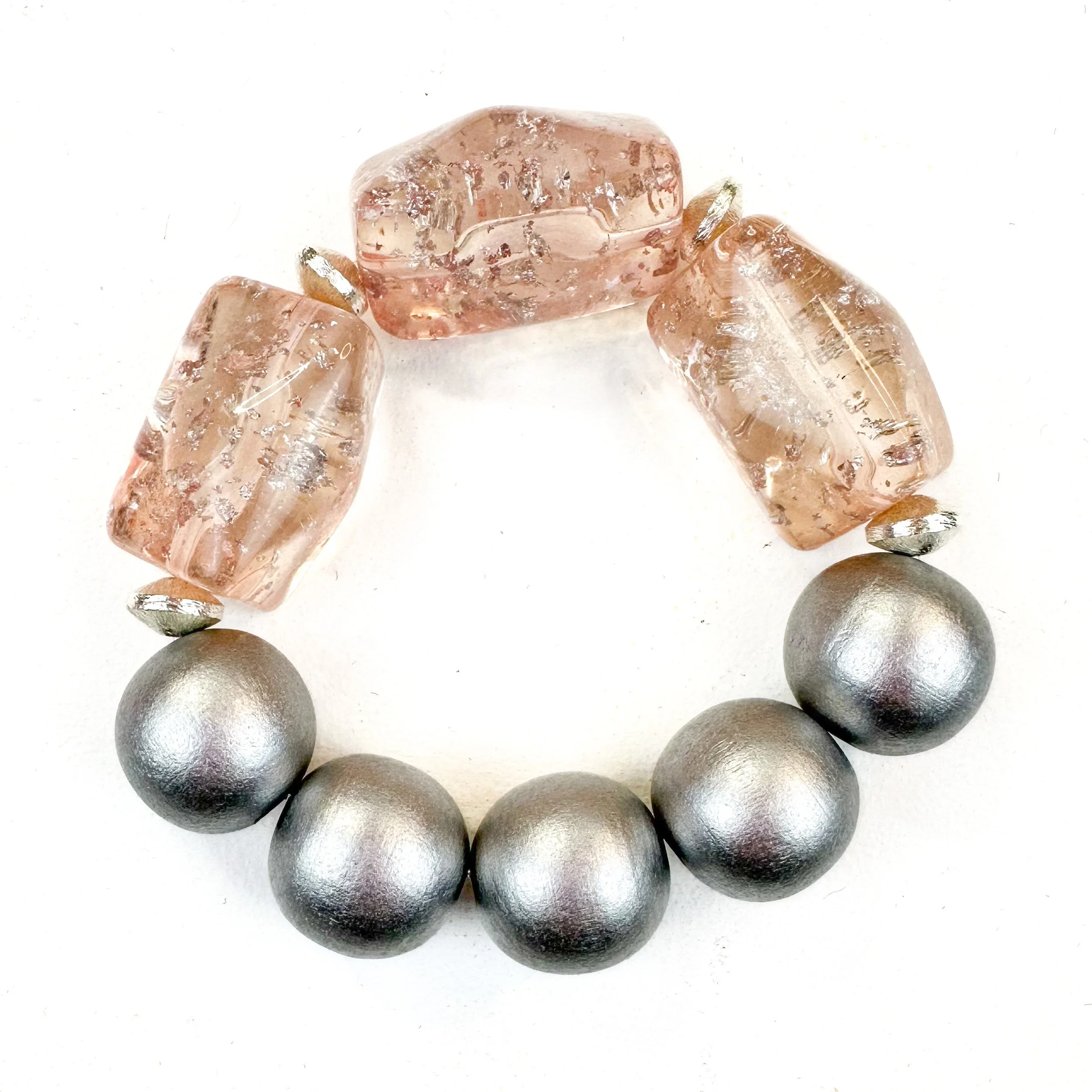 Vintage Resin Glitter Bracelet