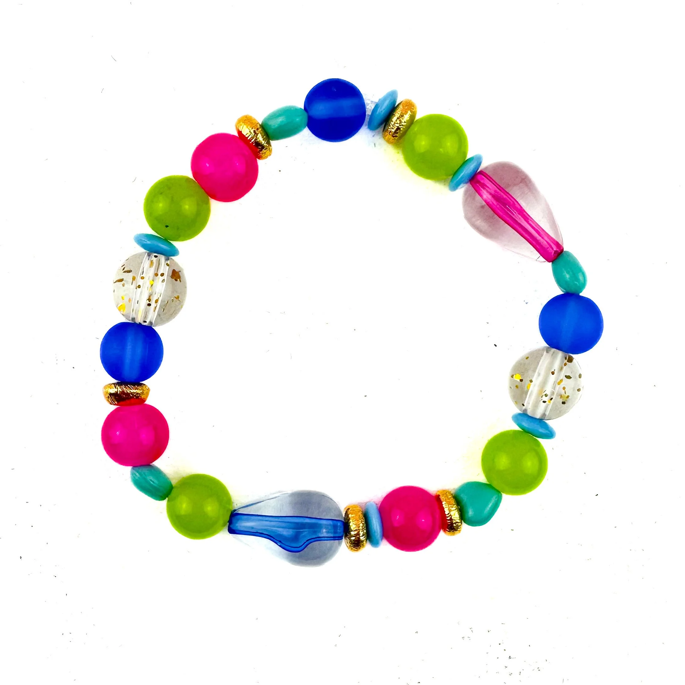 Dainty Mixed Media Heart Bracelet