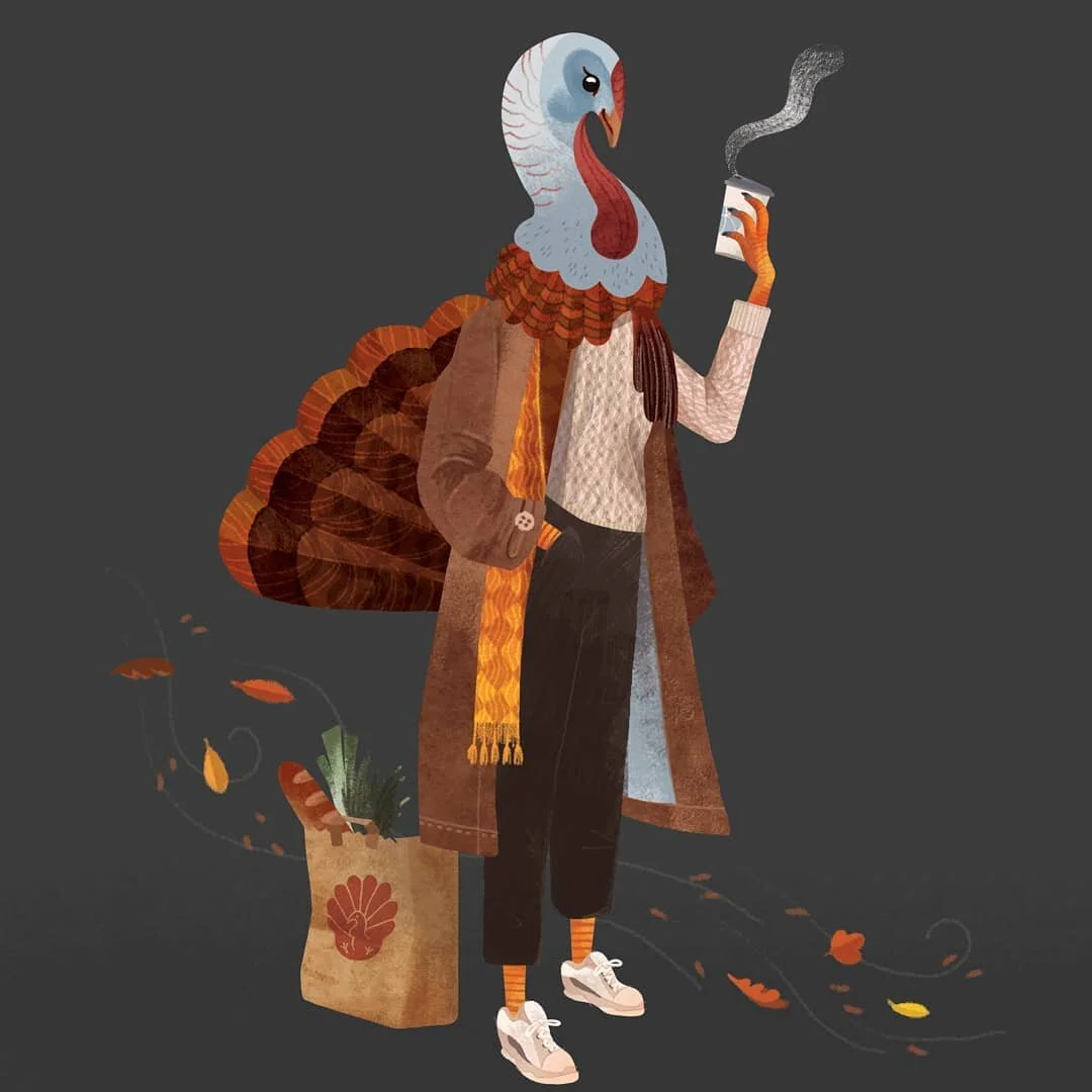 Fashionable Thanksgiving? ⁠
.⁠
.⁠
.⁠
#illustration #art #drawing #artist #digitalart #artwork #illustrator #artistsoninstagram #painting #instaart #sketchbook #graphicdesign #fanart #artoftheday #digitalillustration  #creative #watercolor #doodle #il