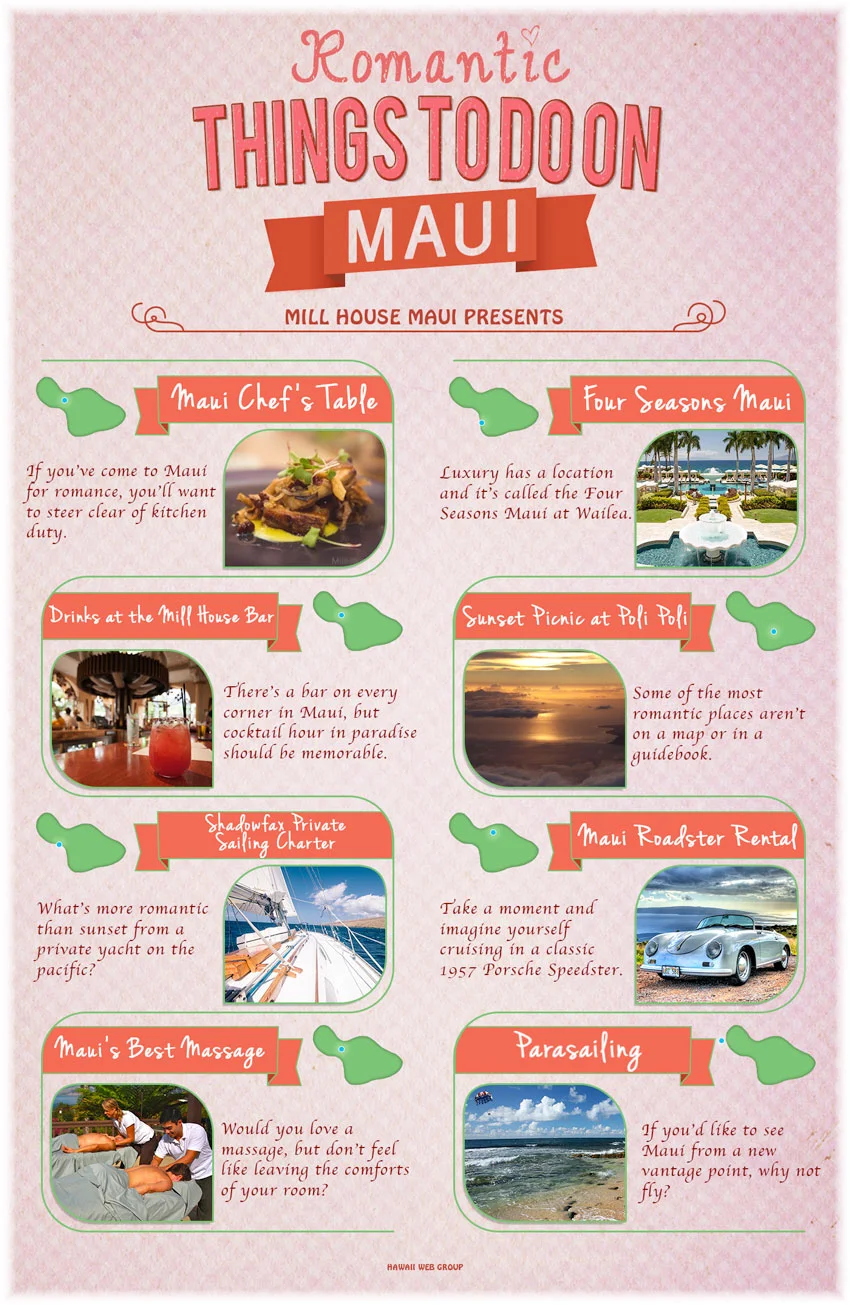 best romantic activities on maui infographic